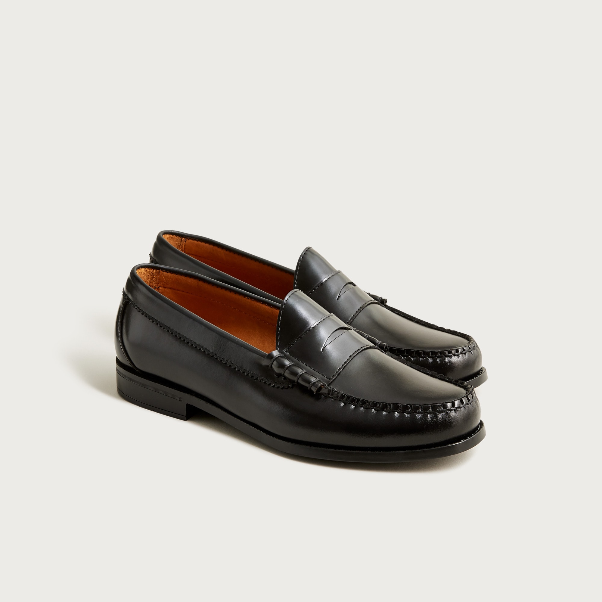  Camden leather loafers with rubber soles