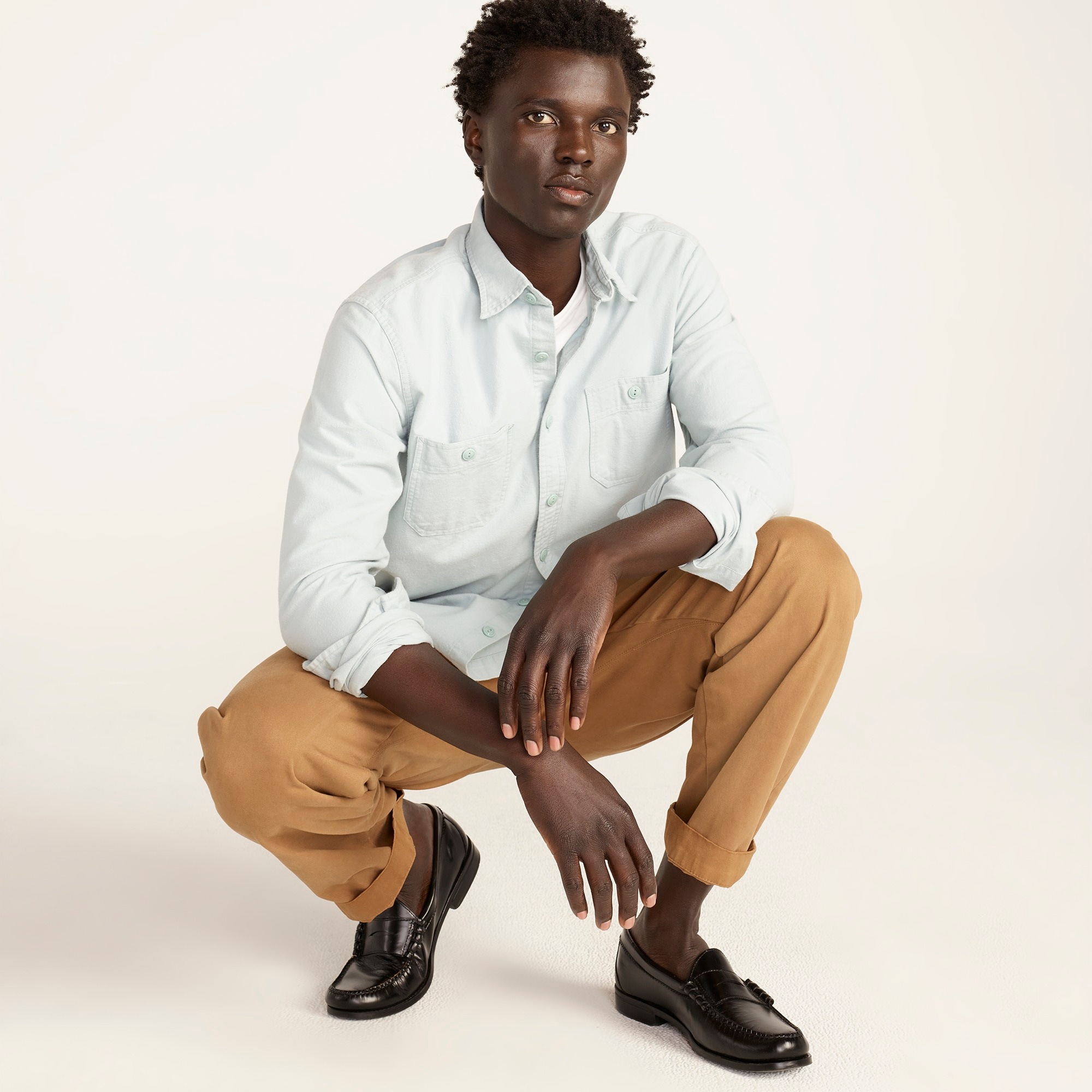 Camden leather loafers with rubber soles