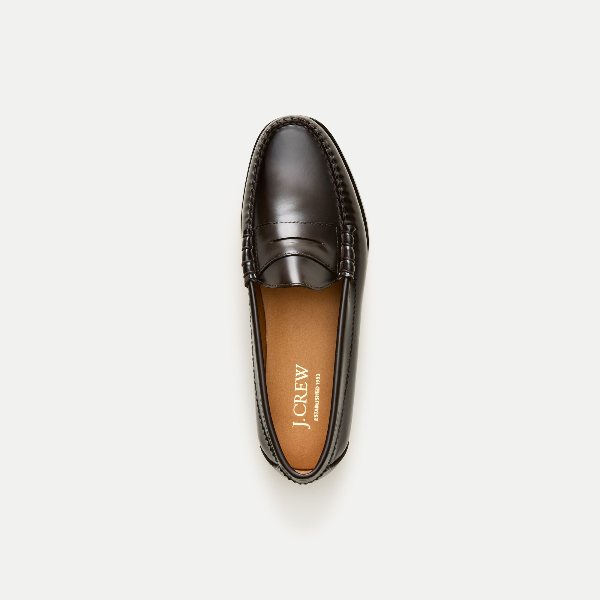 Camden Leather Loafers With Rubber Soles For Men | J.Crew