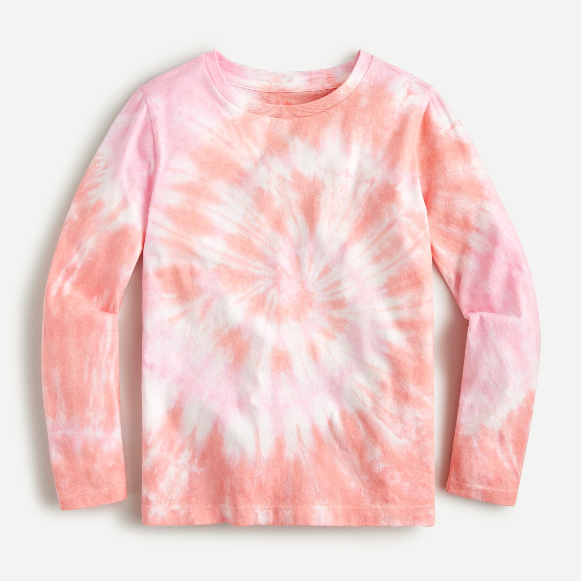 Girls' long-sleeve tie-dye T-shirt