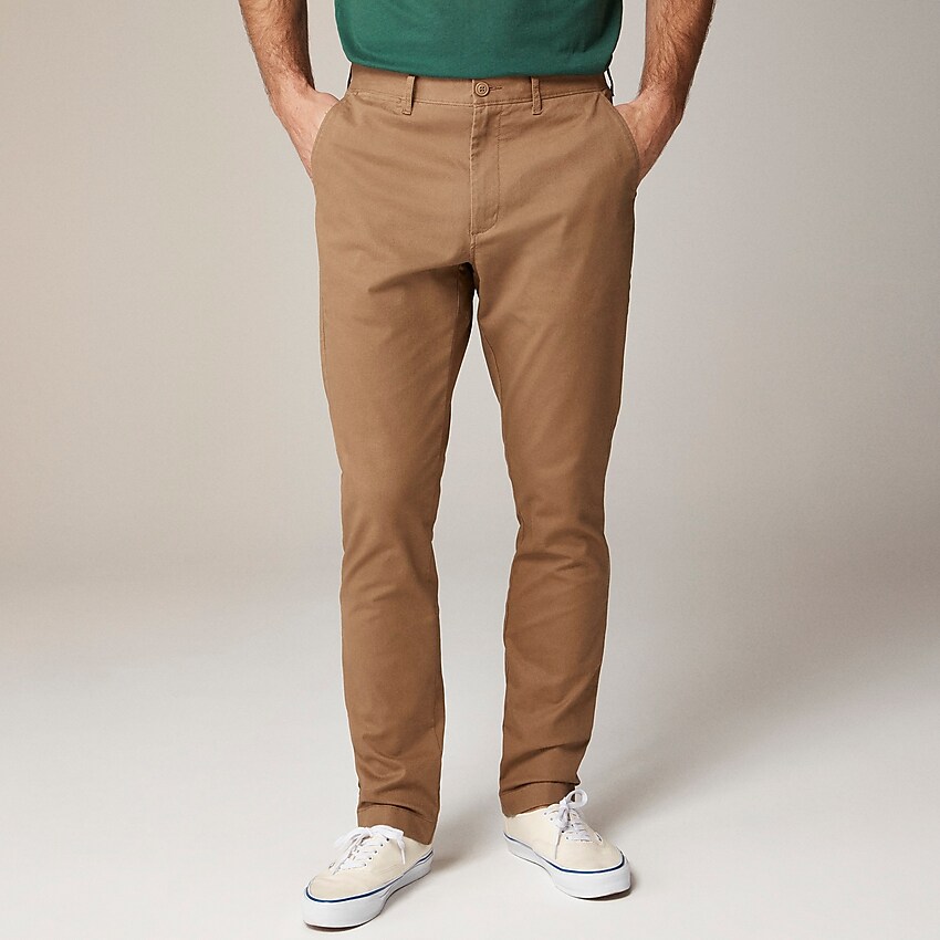 j.crew: 1040 athletic-fit stretch chino pant for men, right side, view zoomed