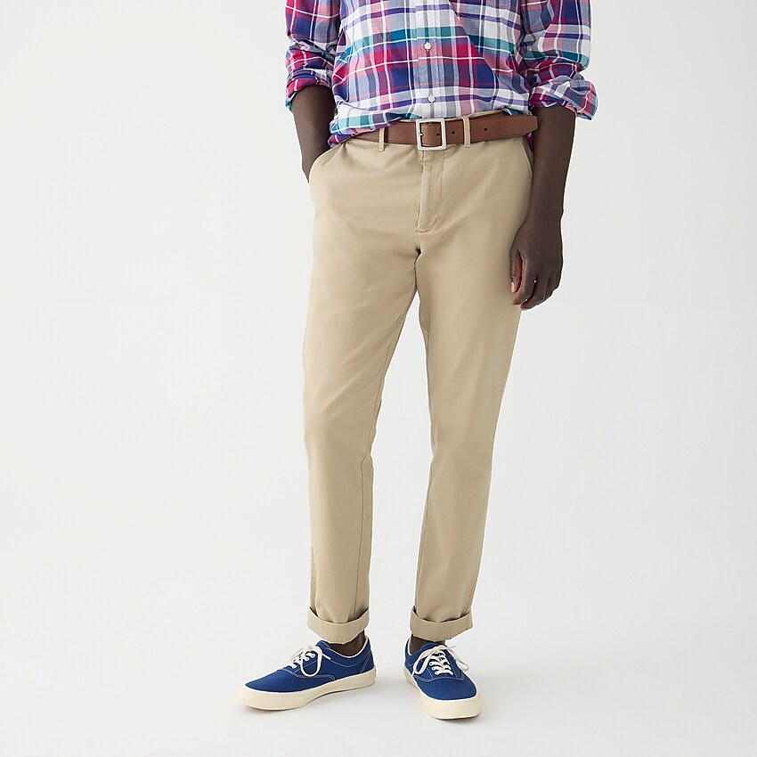 j.crew: 1040 athletic-fit stretch chino pant for men, right side, view zoomed