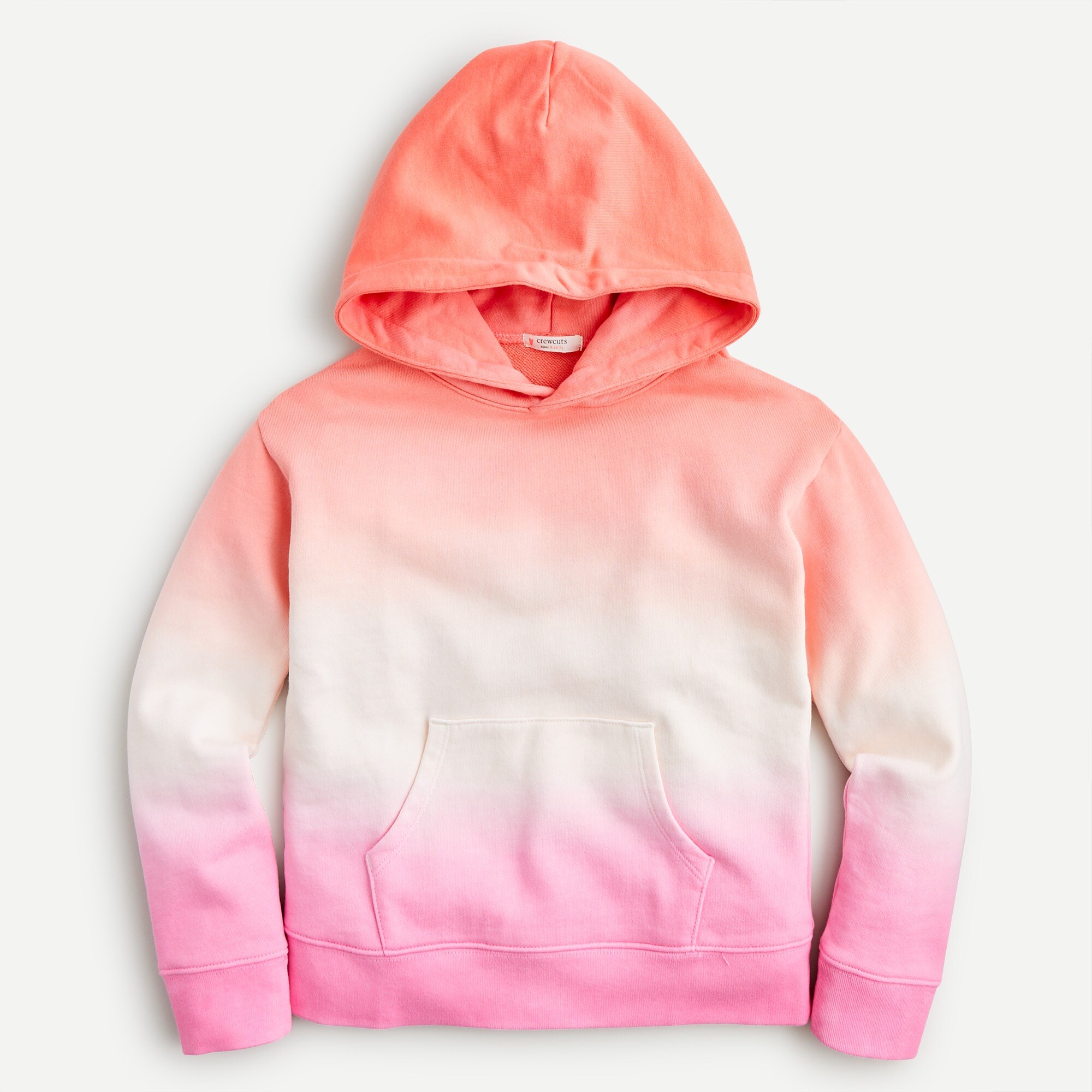 J.Crew Girls French Terry Hoodie In Ombre For Girls