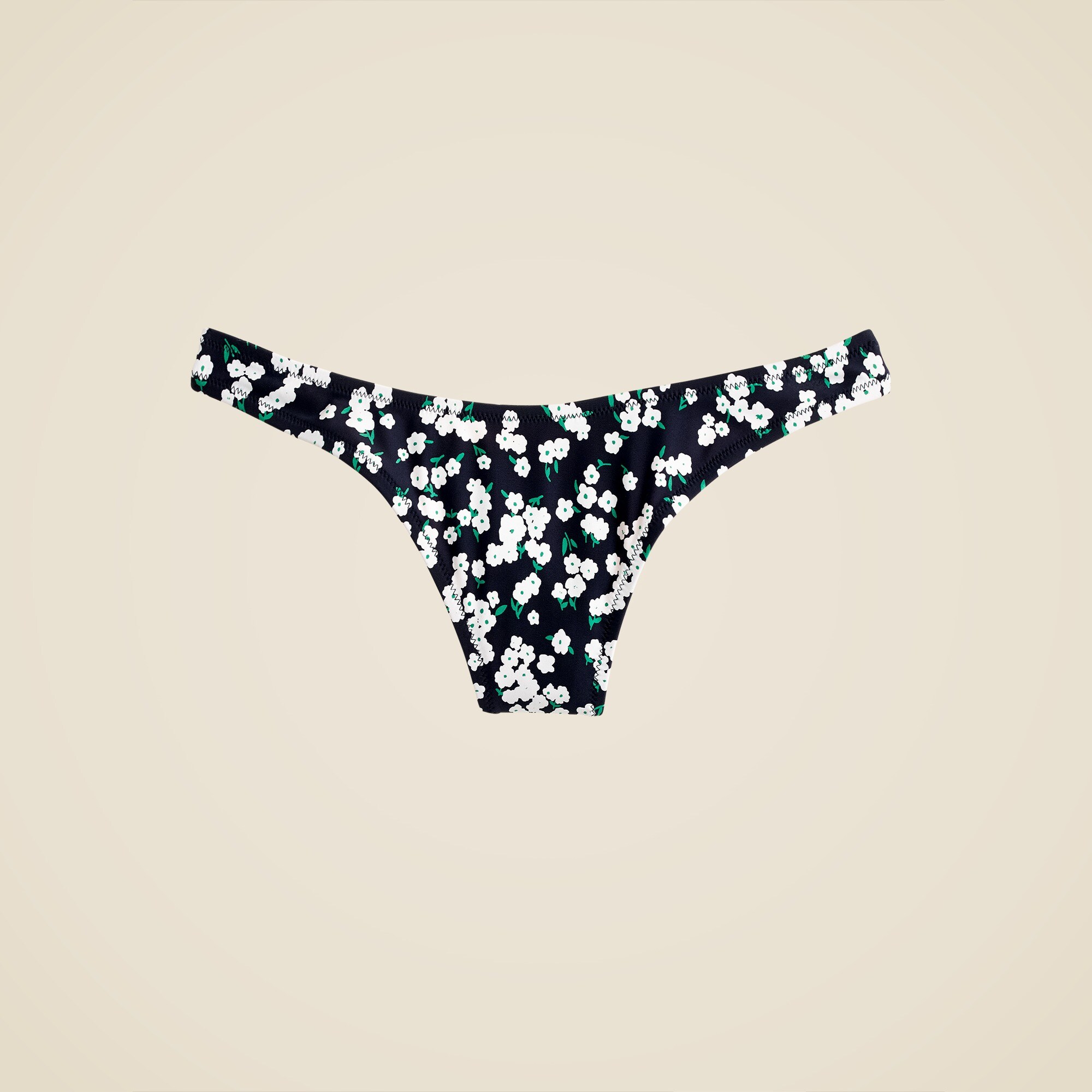 Eco 1989 high-leg bikini bottom in little blooms
