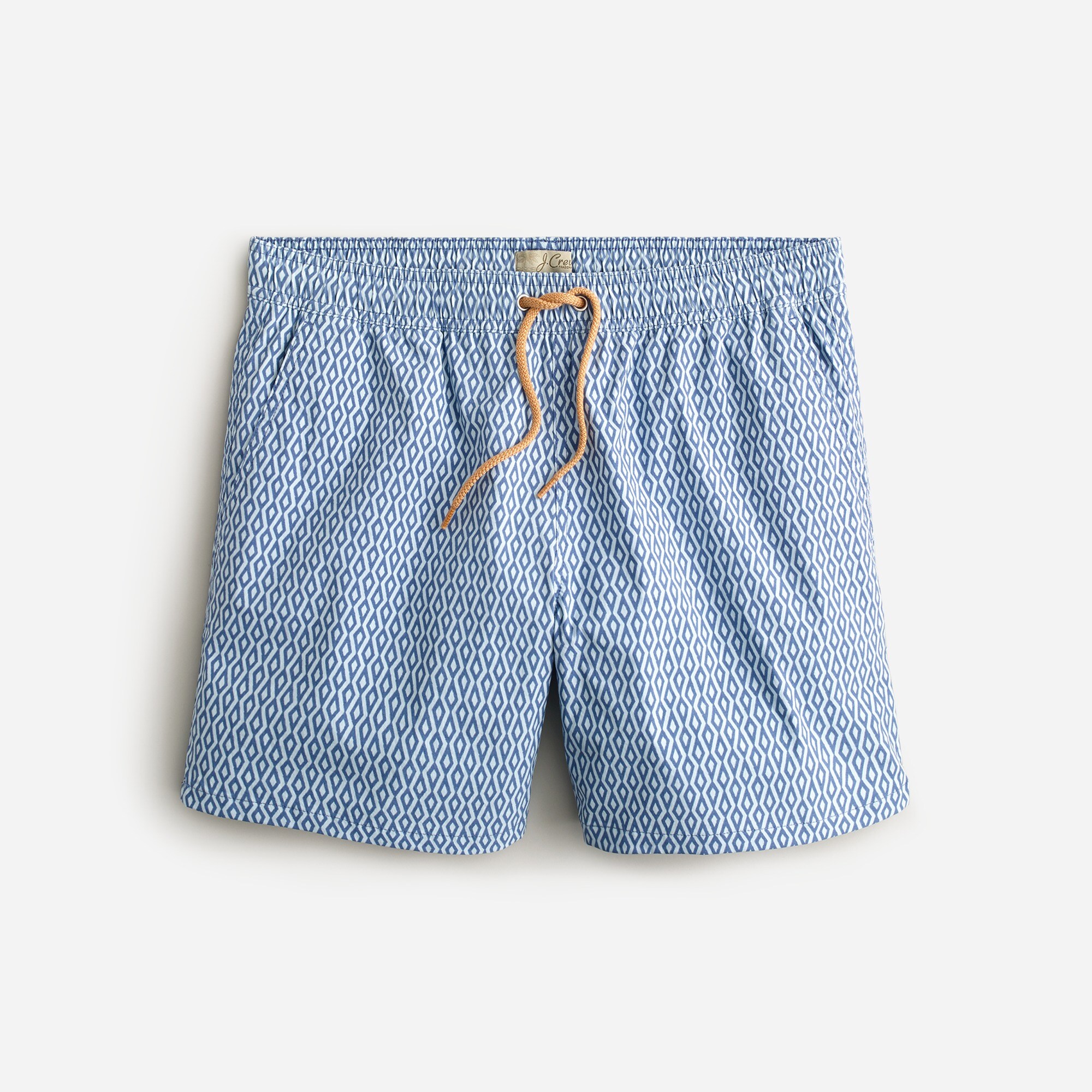 6" stretch swim trunk in print