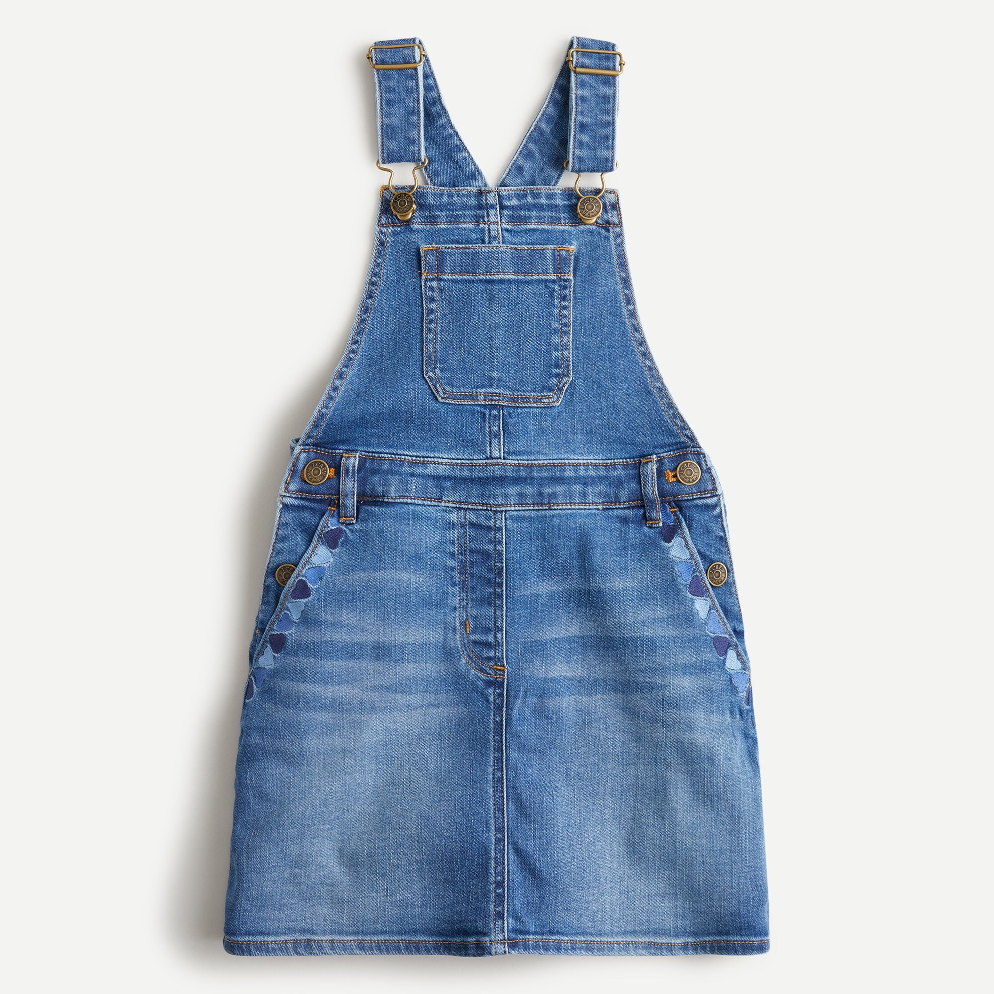 blue jean dress overall Agnes Denim Overall Dress main image 0