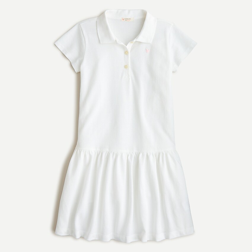 j.crew: girls' polo dress for girls, right side, view zoomed