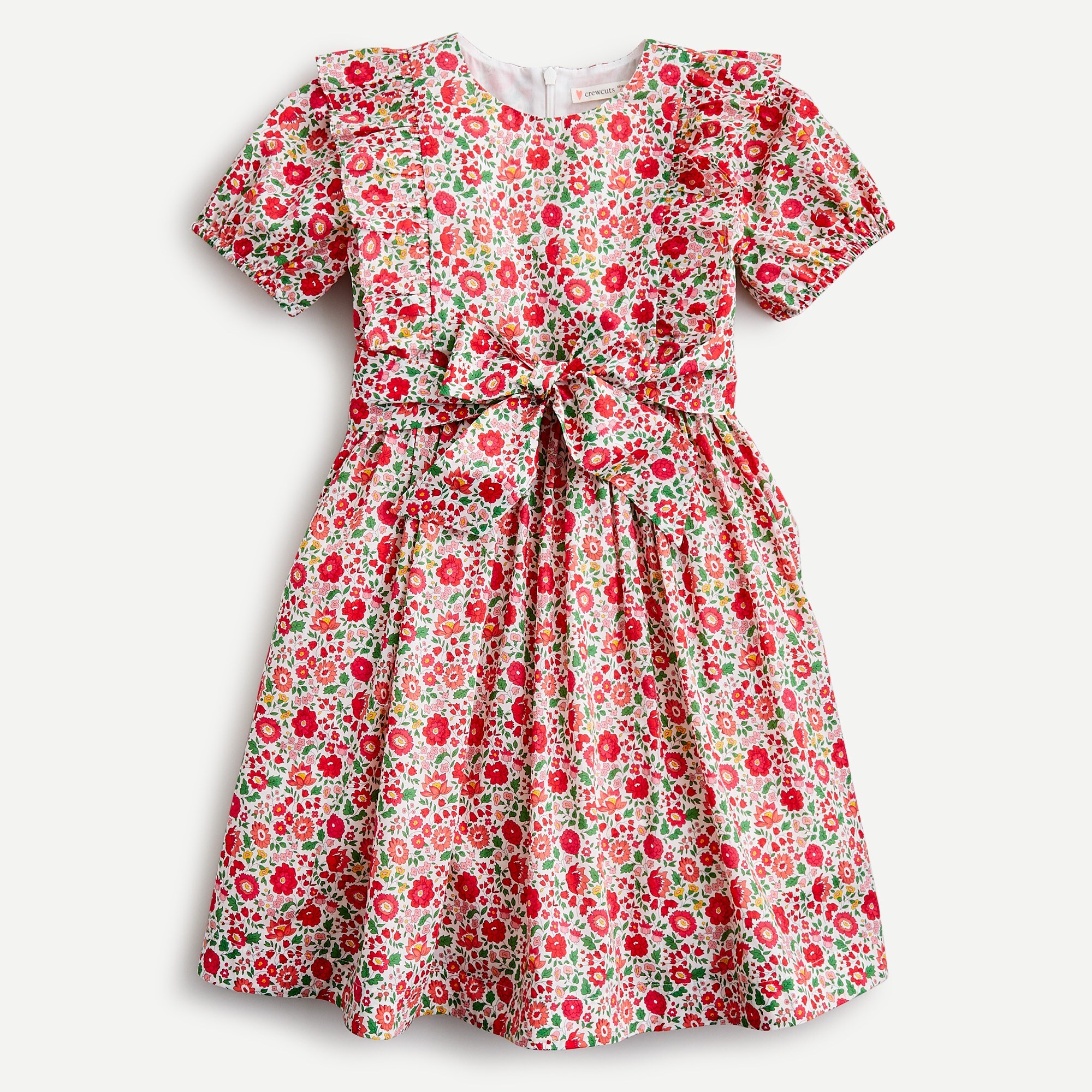 J.Crew: Girls' Ruffle-trim Dress In LibertyÂ® Danjo Print For Girls