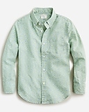 Boys&apos; button-up linen-blend shirt