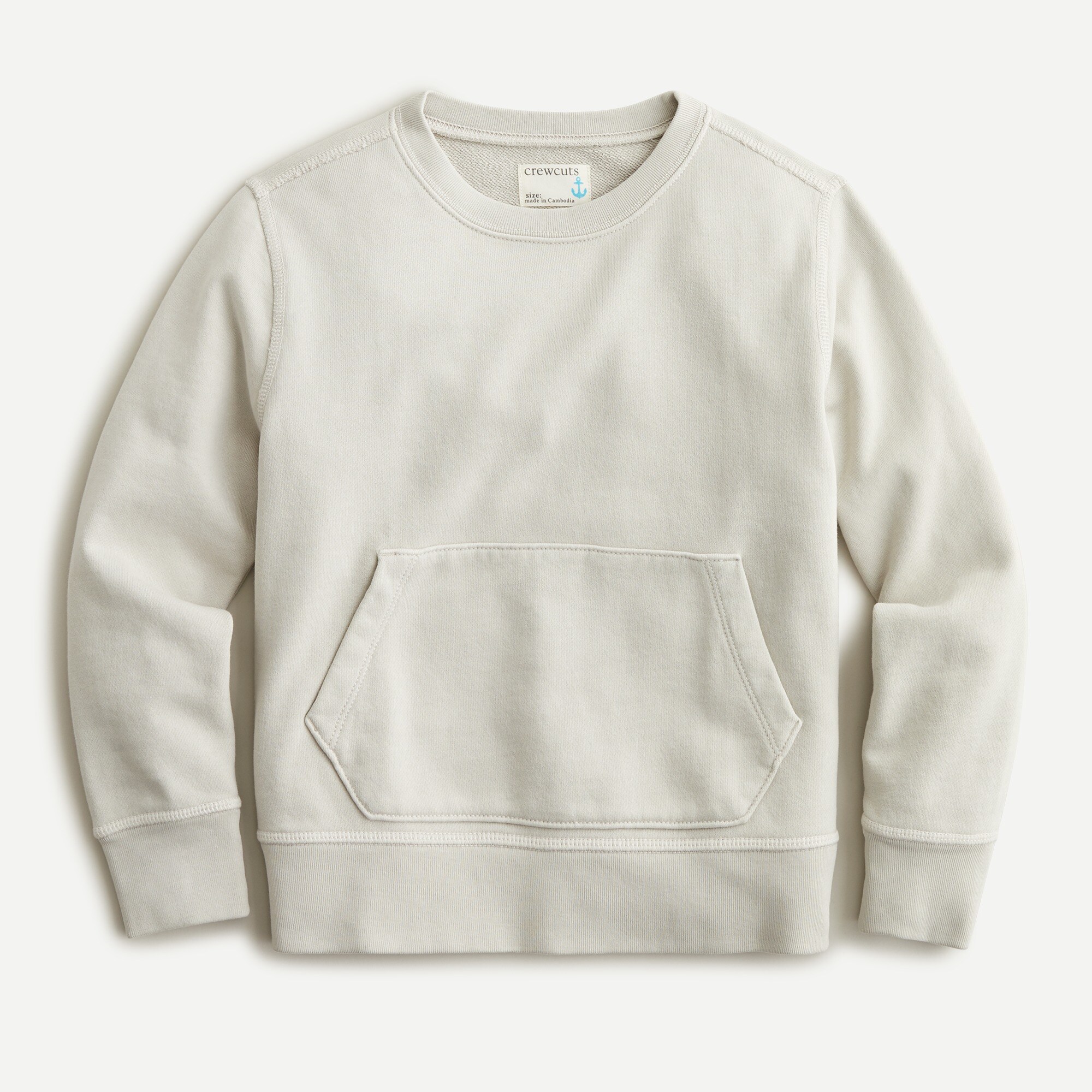 J.Crew Boys Crewneck Sweatshirt In Garment dyed Cotton Blend For