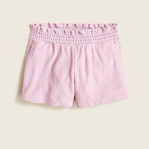 girls Girls' pull-on terry cloth short with UPF 50