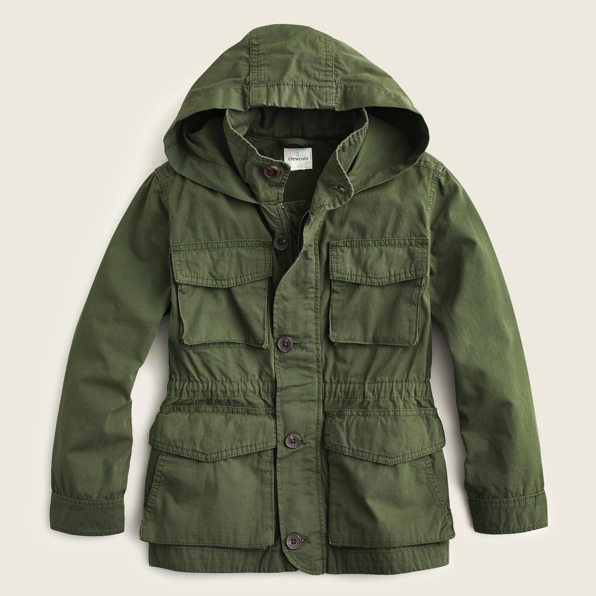 Boys' garment-dyed M65 jacket