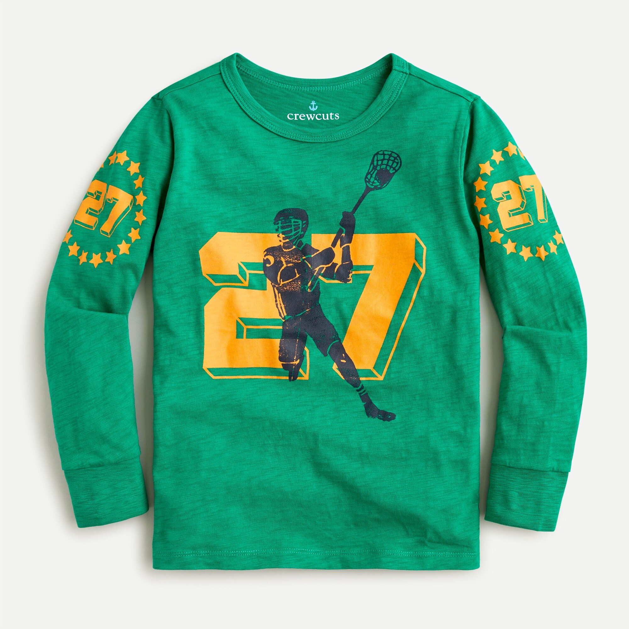 Kids' long-sleeve lacrosse T-shirt