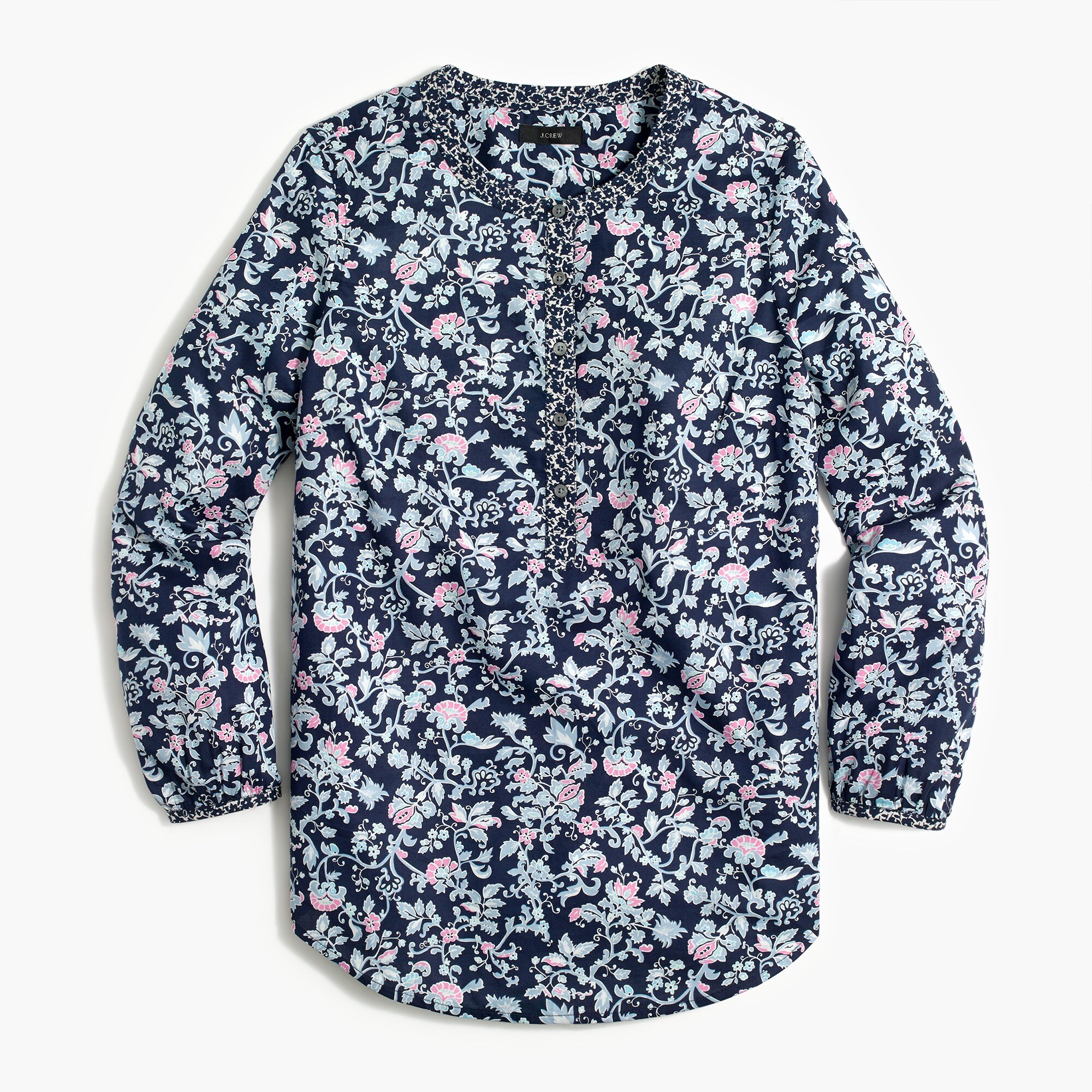 cotton popover henley for women