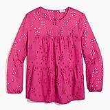 Eyelet tiered popover top