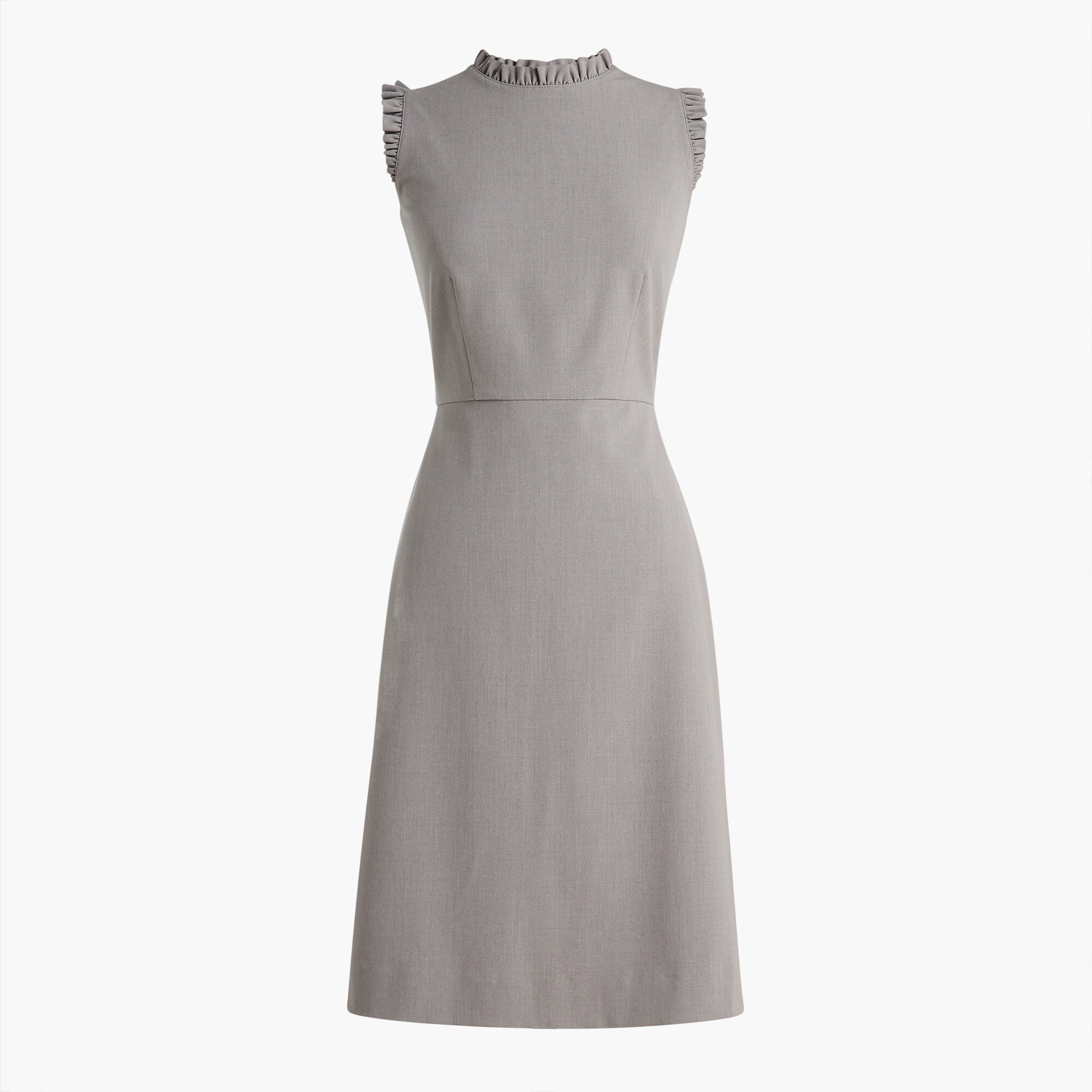 ruffleneck sheath dress for women