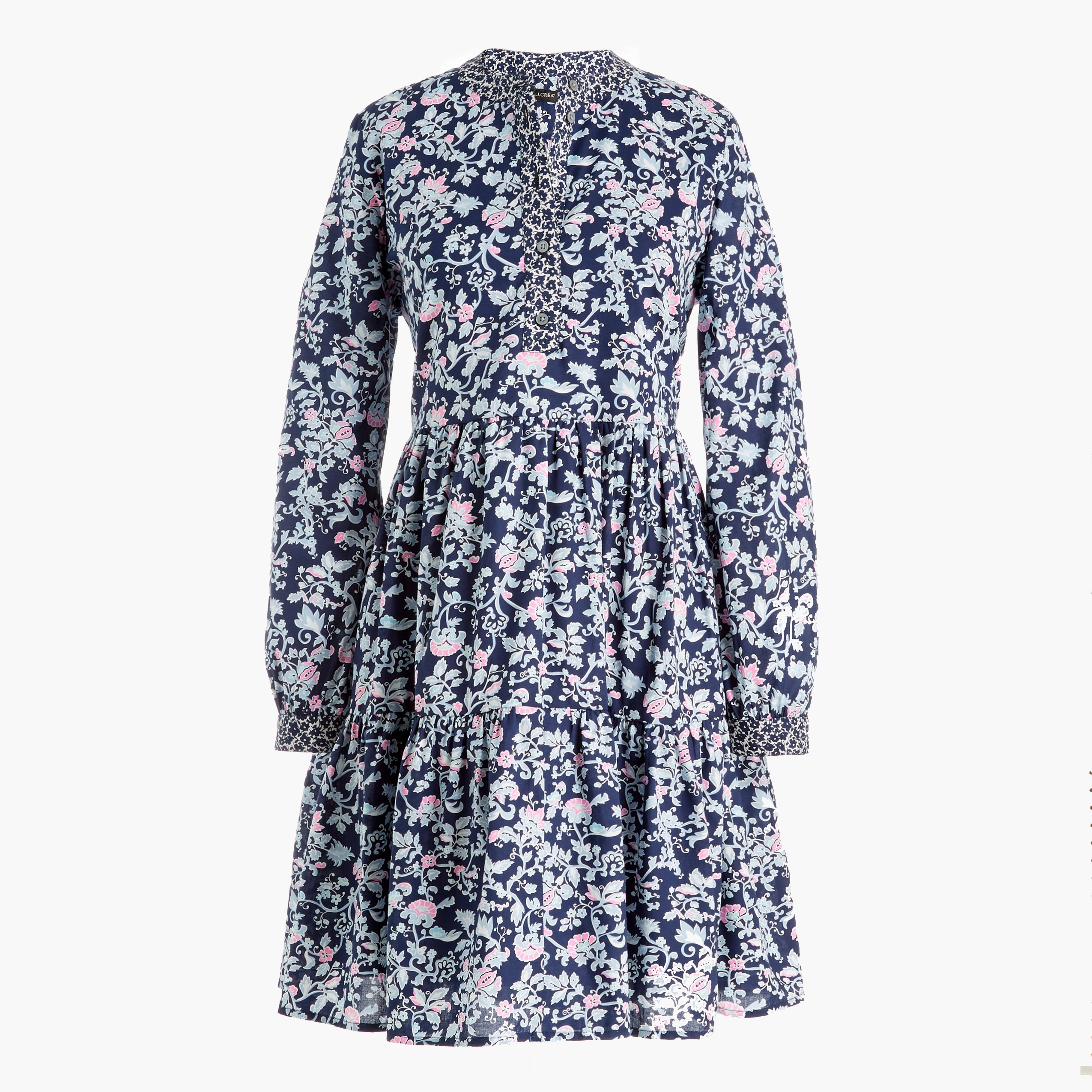 Factory: Mixed-print Tiered Dress For Women