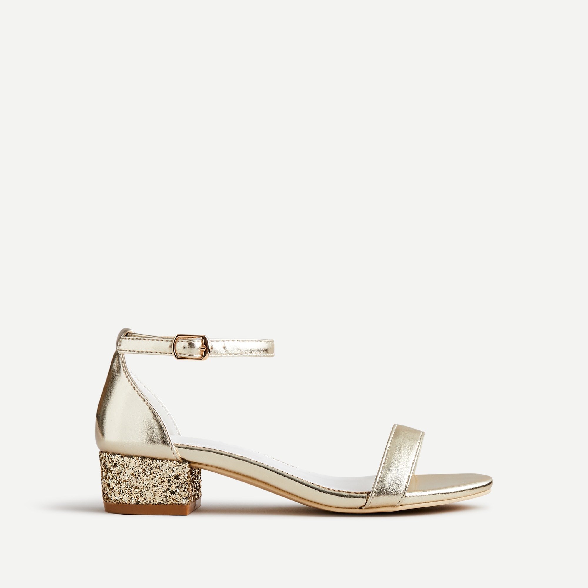girls metallic sandals