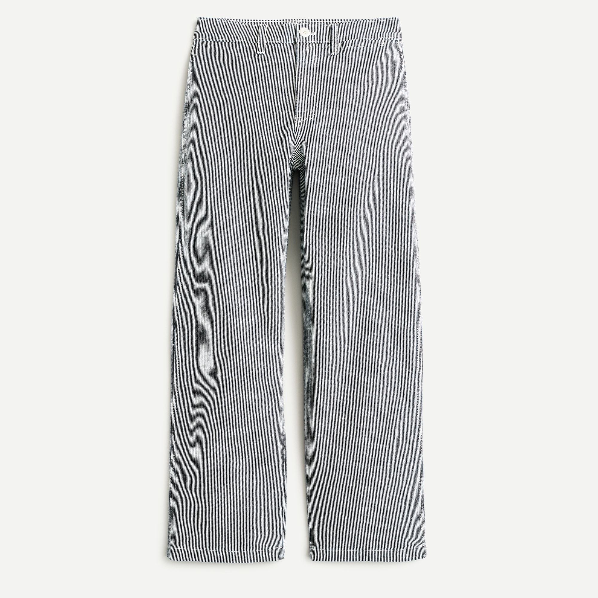 J.Crew Slim Wide leg Jean In Navy Stripe For Women