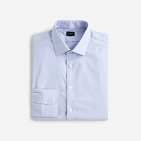 mens Slim Bowery wrinkle-free stretch cotton shirt with spread collar