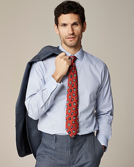 j.crew: bowery wrinkle-free dress shirt with spread collar for men