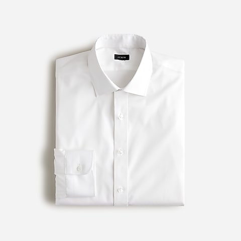 mens Slim Bowery wrinkle-free stretch cotton shirt with spread collar