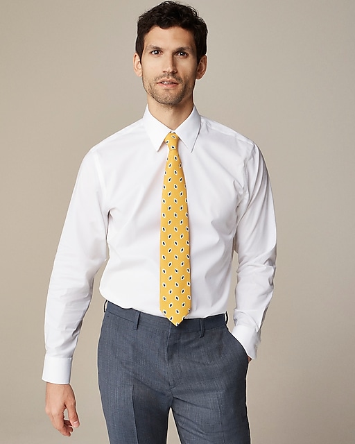 mens Tall Bowery wrinkle-free stretch cotton shirt with spread collar