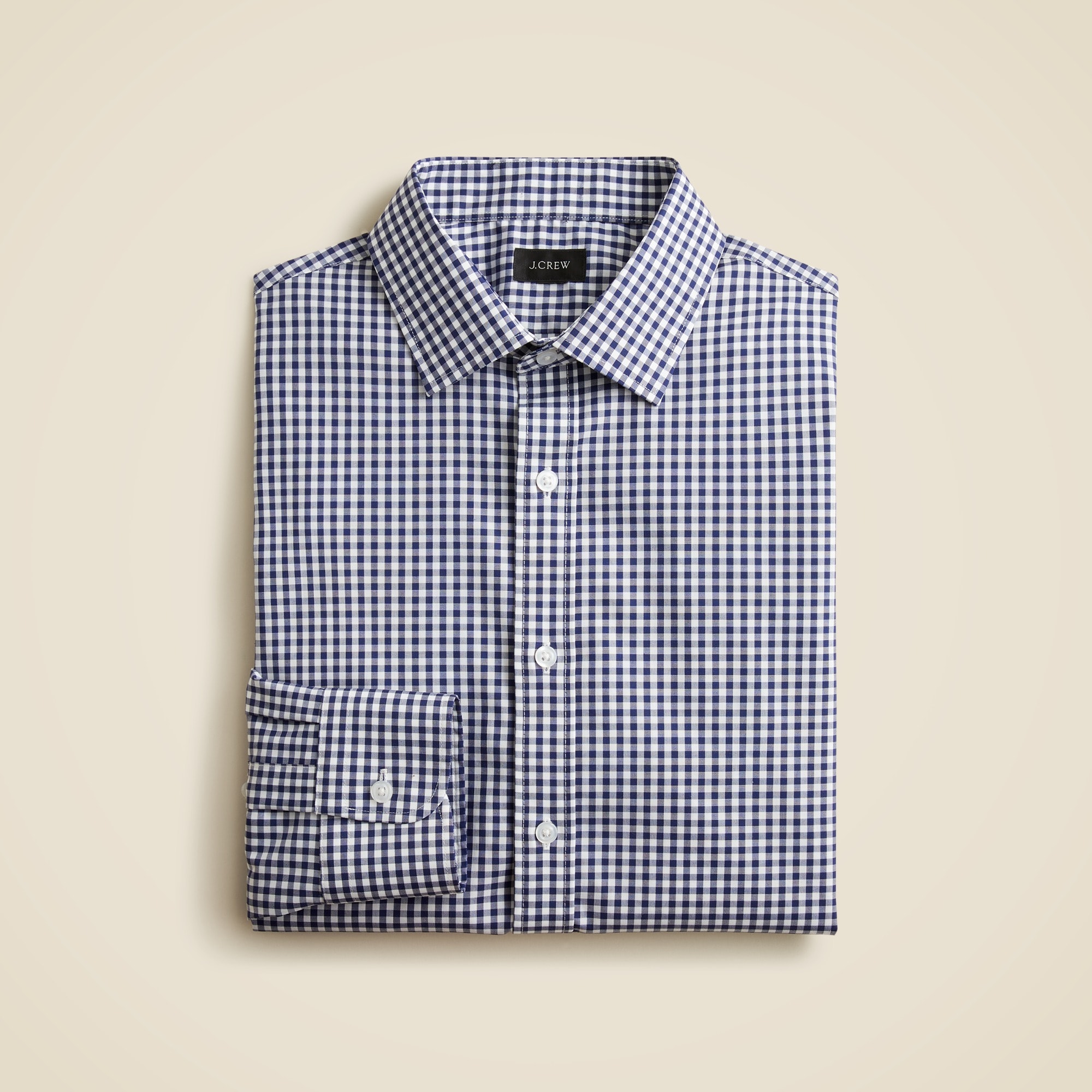  Tall Bowery wrinkle-free stretch cotton shirt with spread collar