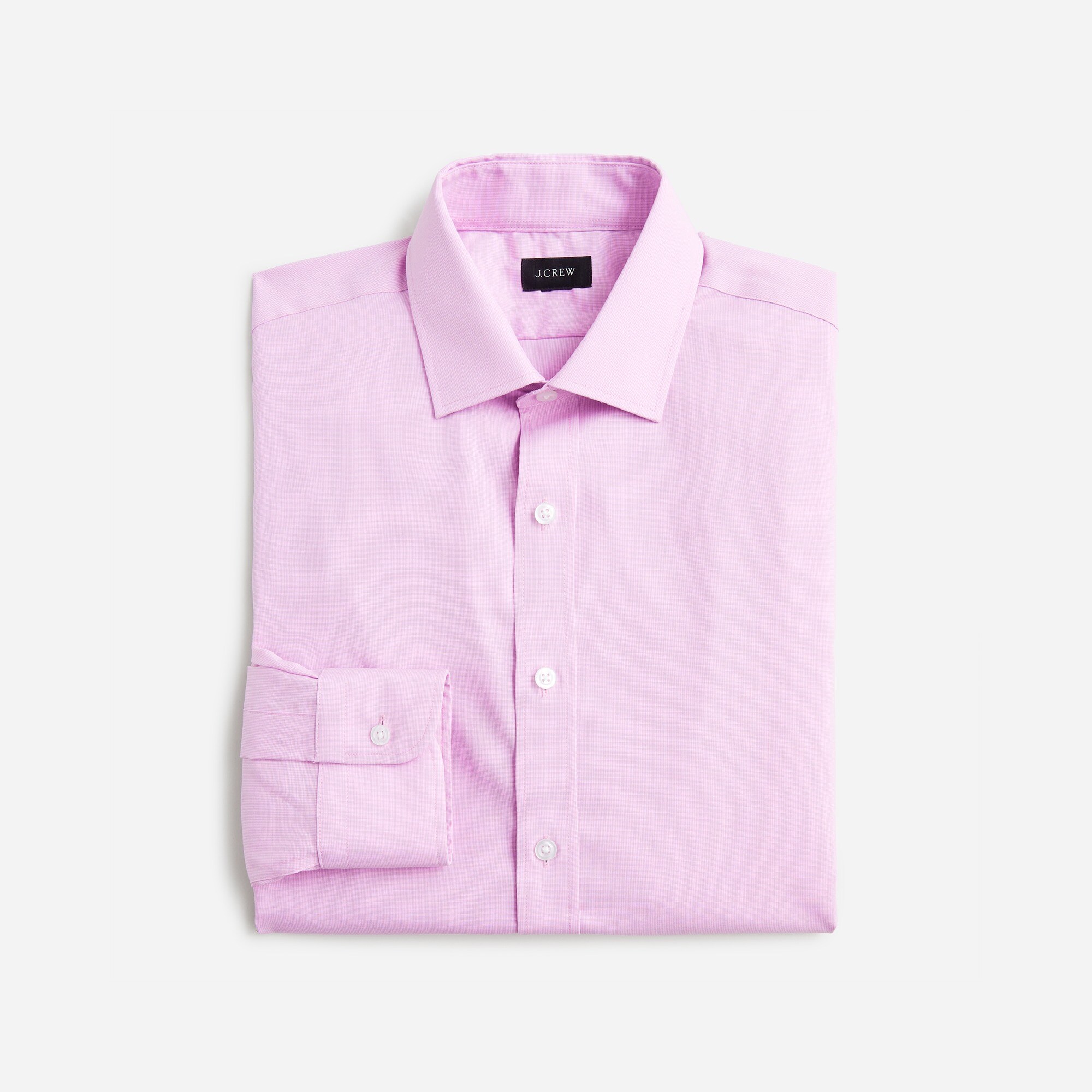 mens Bowery wrinkle-free stretch cotton shirt with spread collar