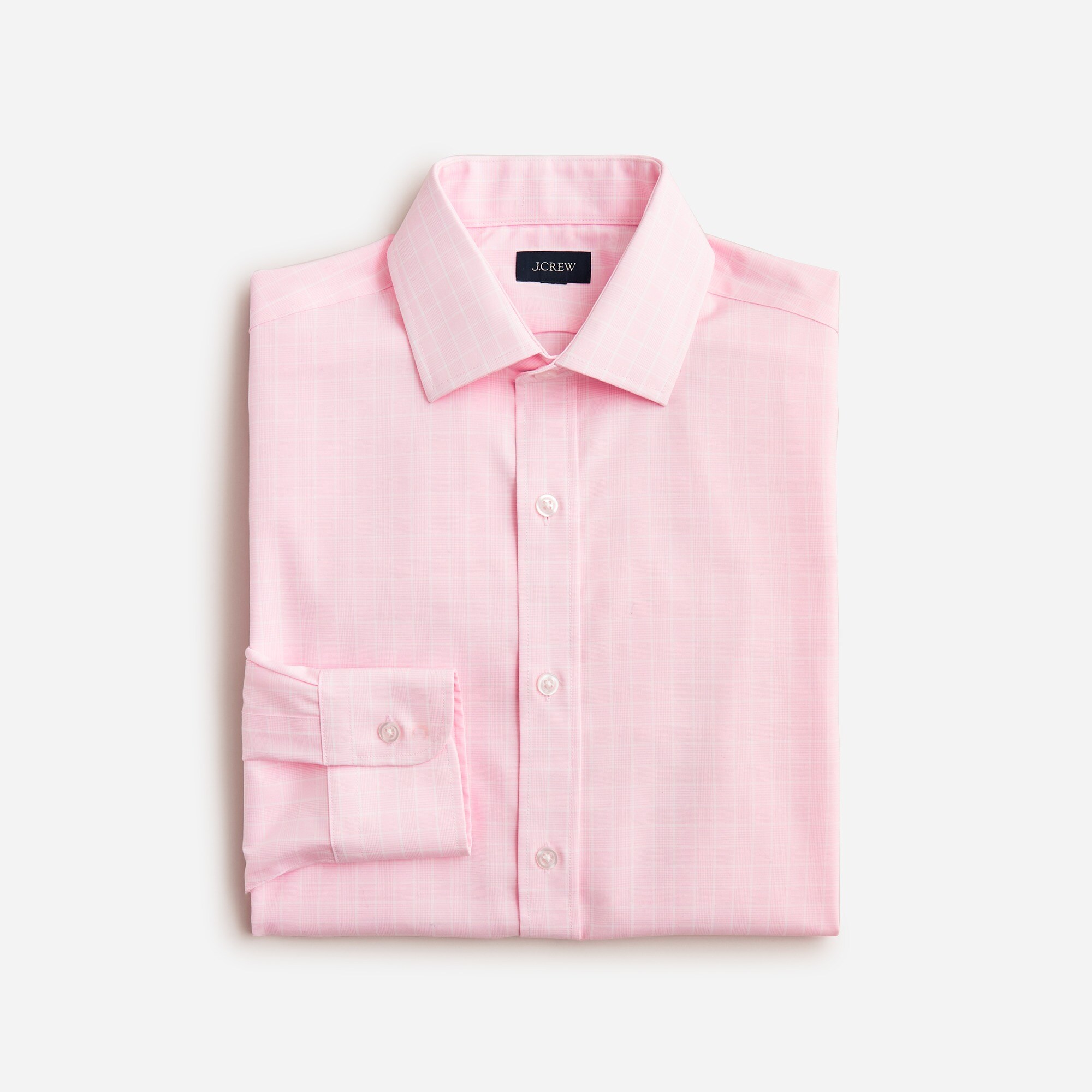 mens Slim-fit Bowery wrinkle-free stretch cotton shirt with spread collar
