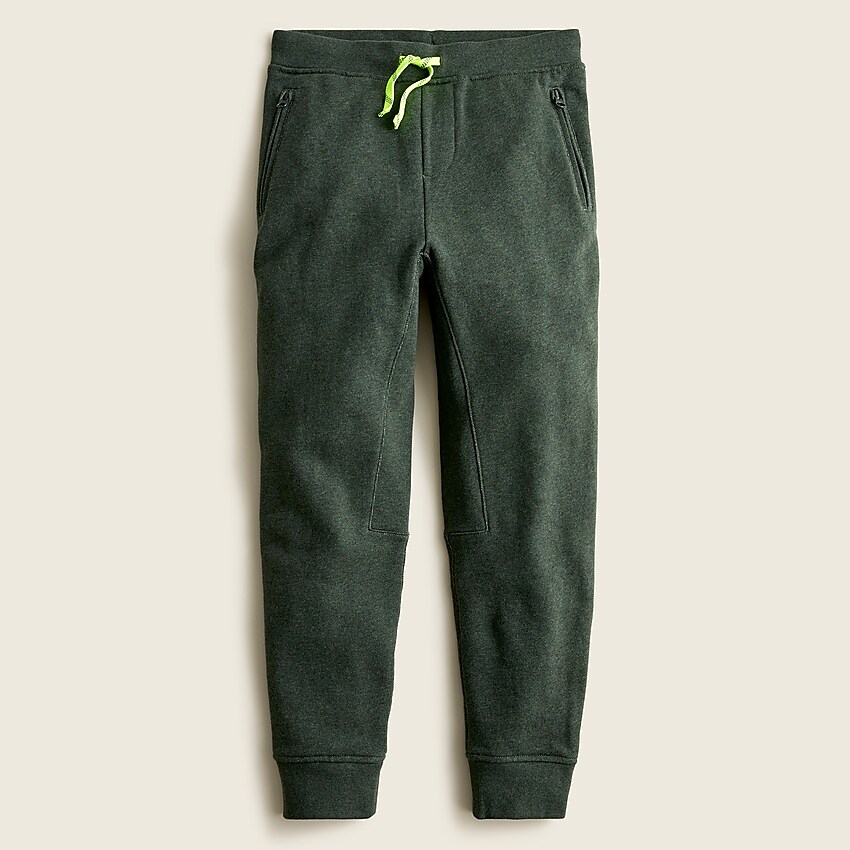 j.crew: boys' slim-slouchy sweatpant in french terry for boys, right side, view zoomed