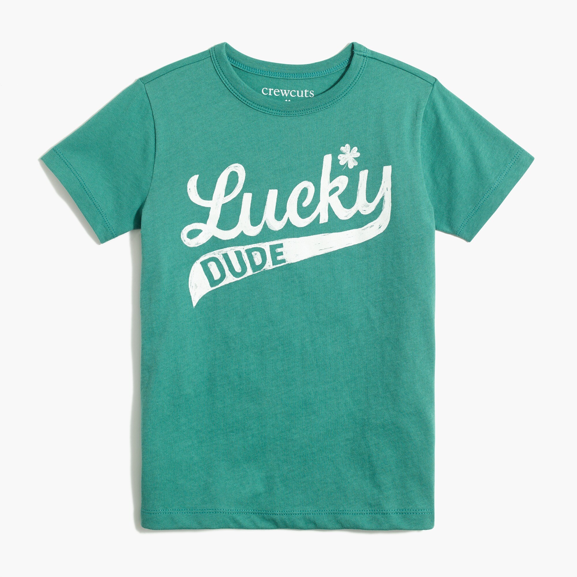 boys' "lucky dude" graphic tee for boys