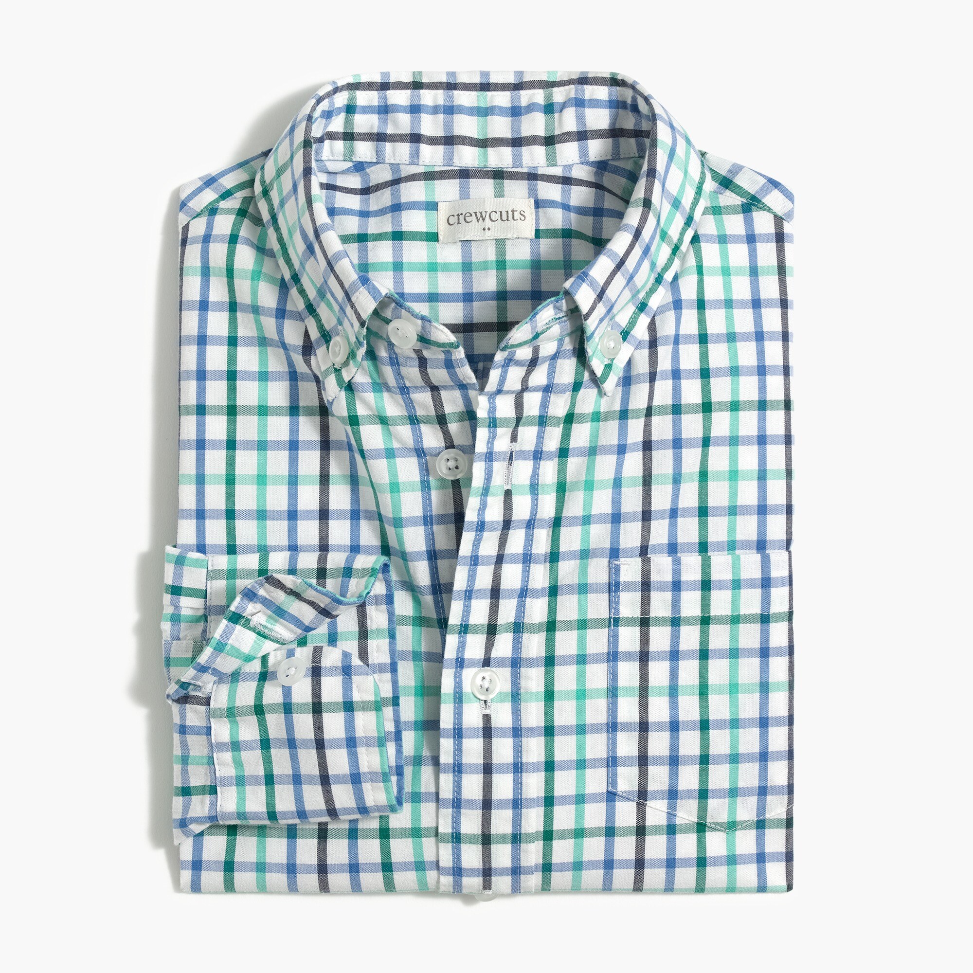 Boys' long-sleeve flex washed shirt