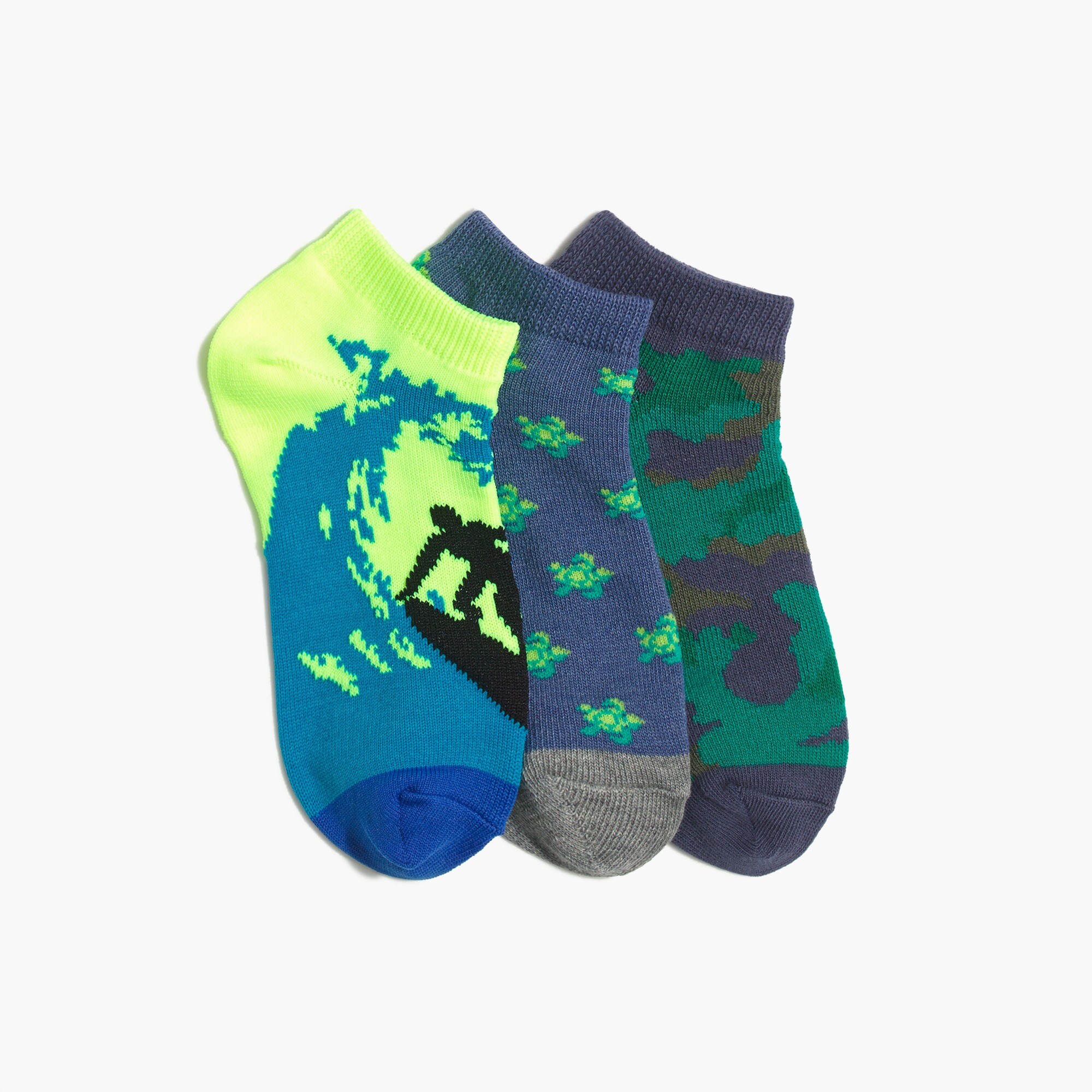 Boys' ankle socks three-pack