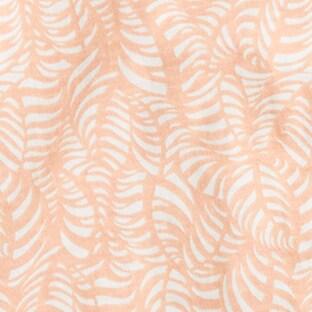 PALM LEAVES PEACH WHITE