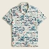 Short-sleeve camp-collar Harbor shirt in print