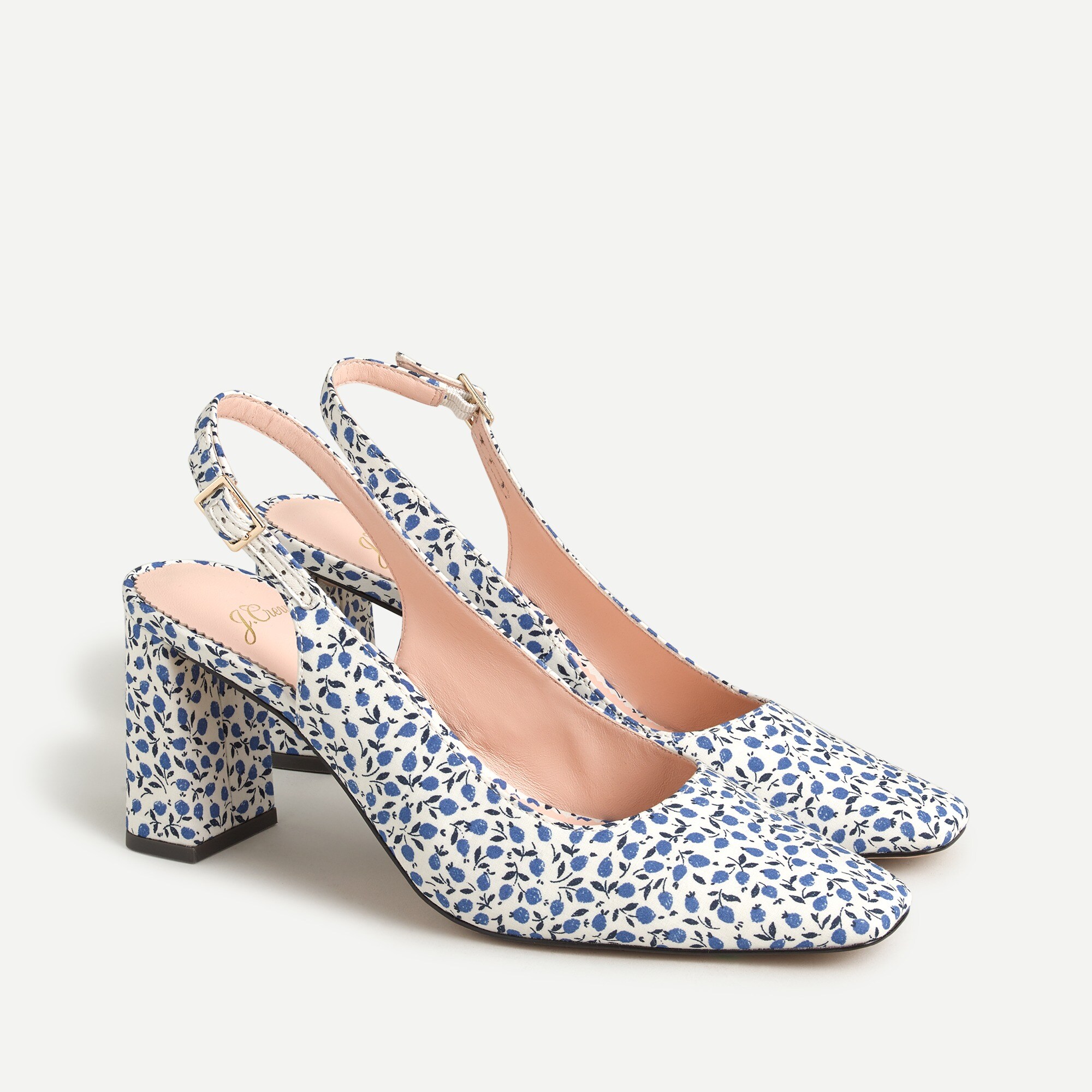 J.Crew Blockheel Slingback Pumps In Liberty® Print For Women