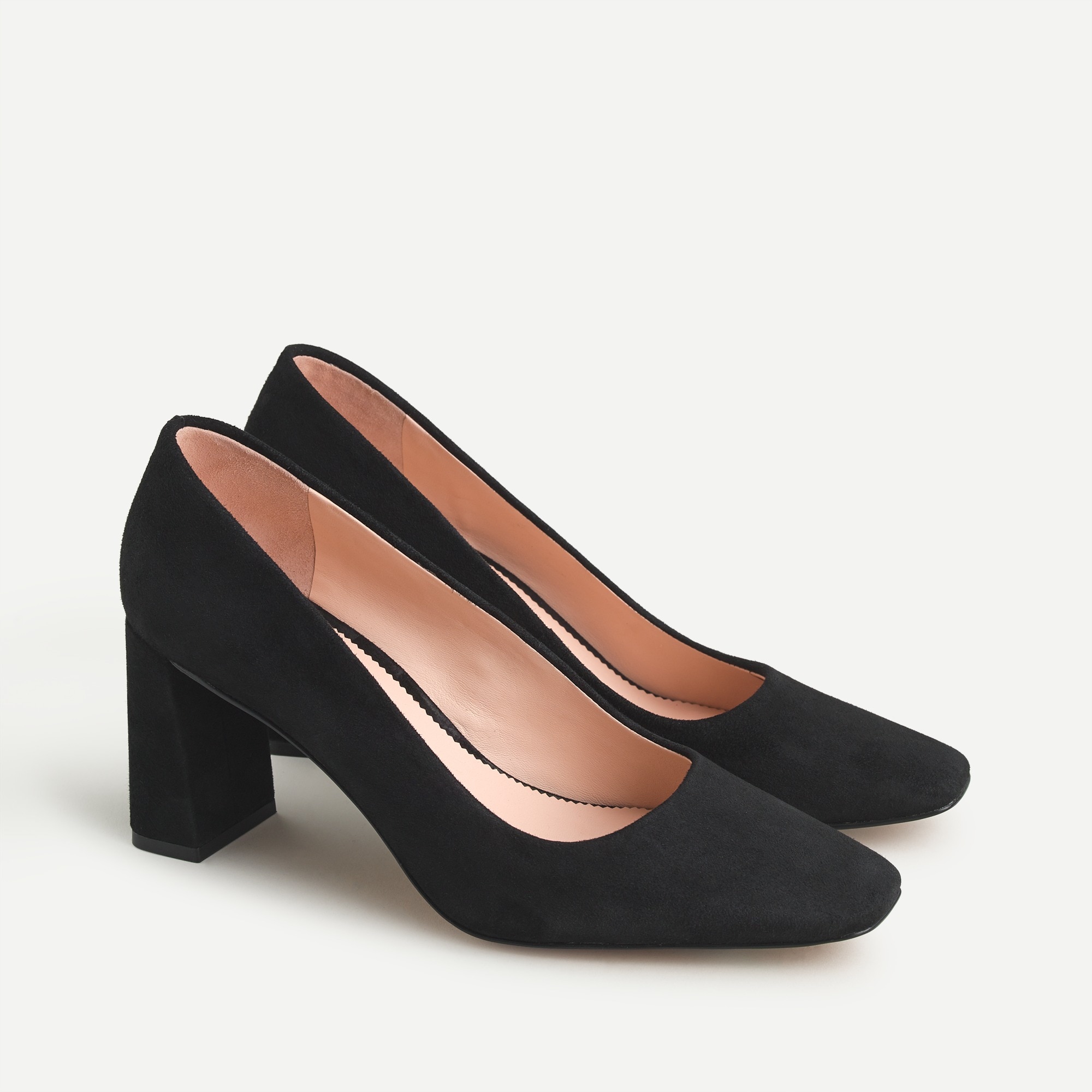 J.Crew: Block-heel Suede Pumps For Women