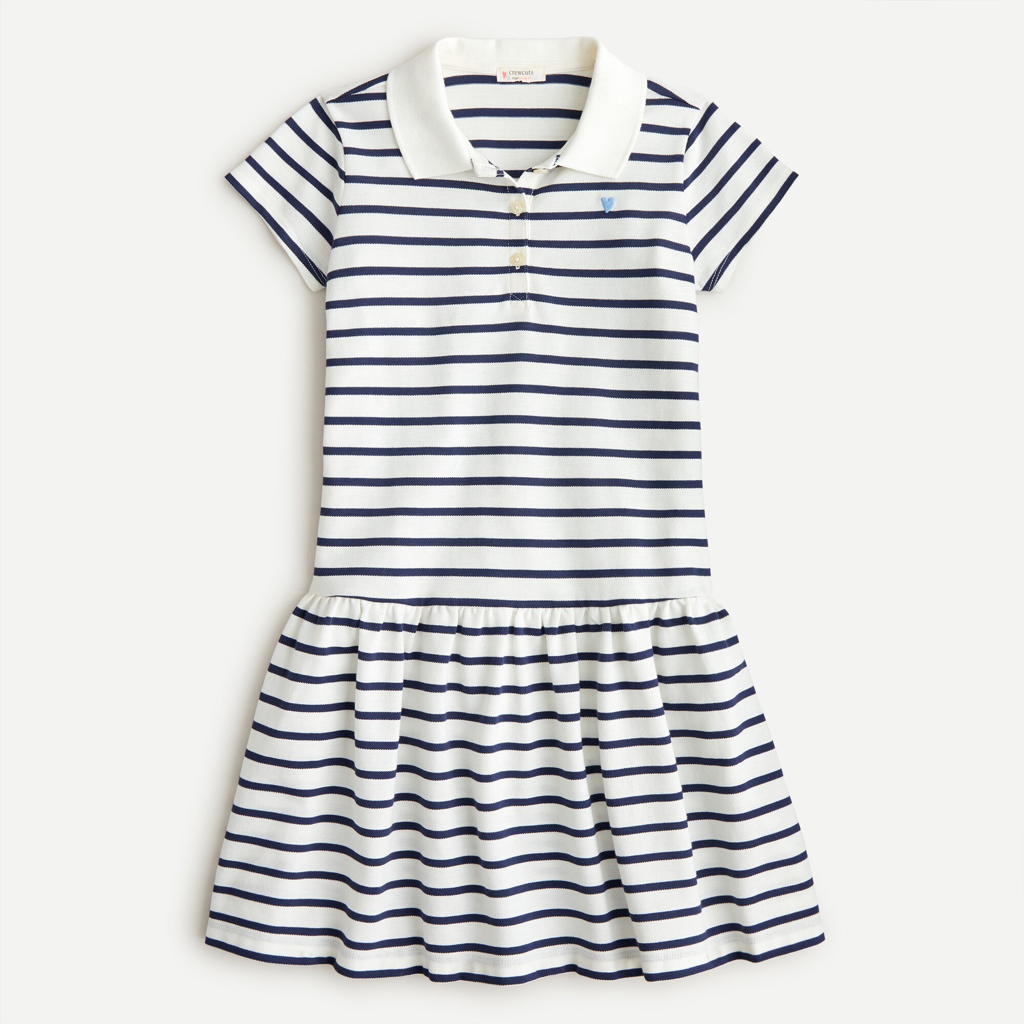 J.Crew Girls' Polo Dress In Stripe For Girls