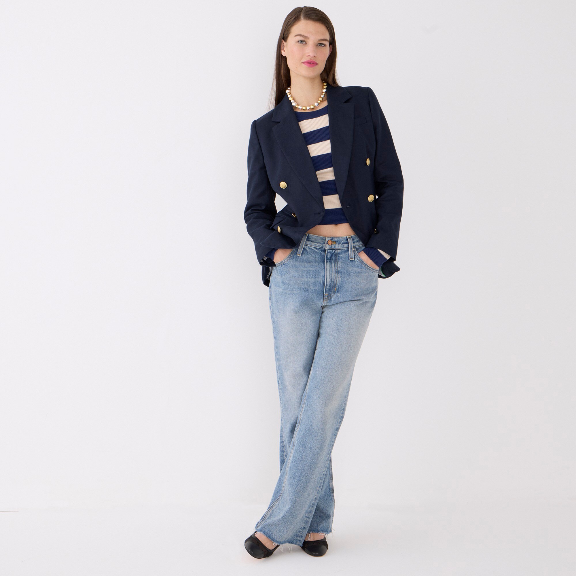 Bristol blazer in stretch linen