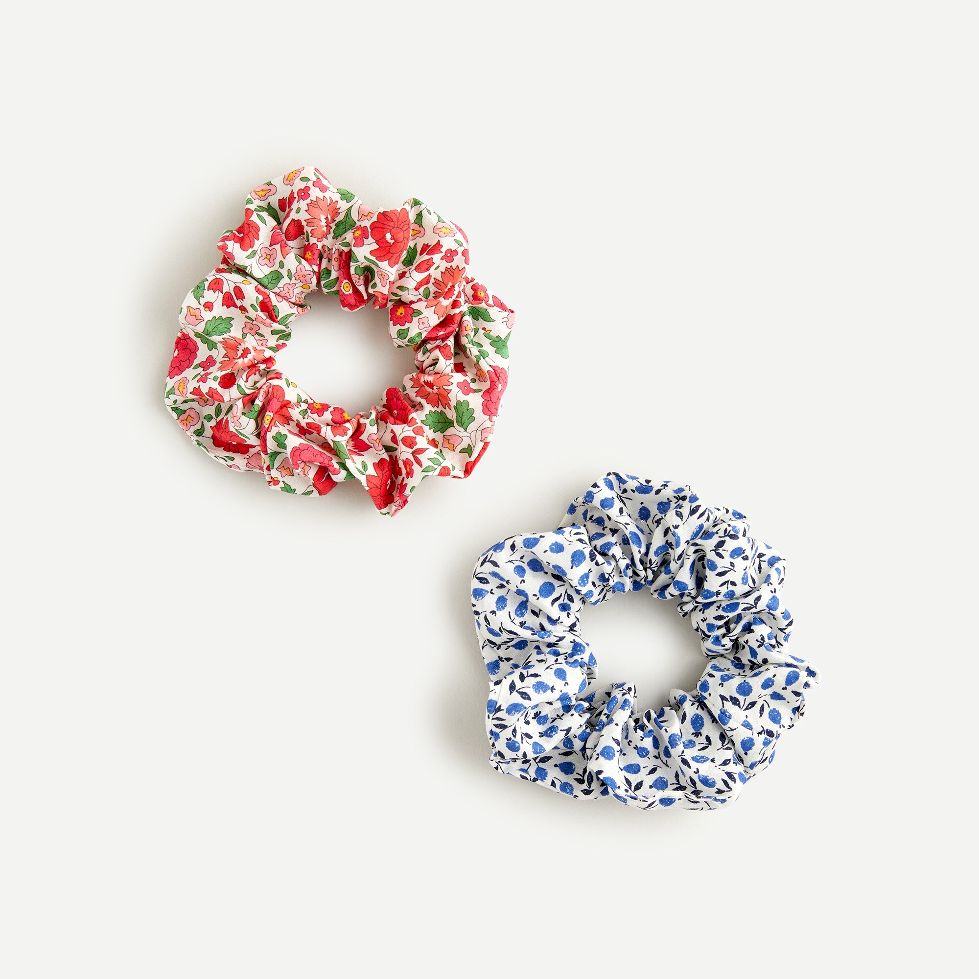 Wide scrunchie two-pack in Liberty® florals