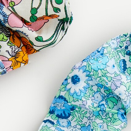 Wide scrunchie two-pack in Liberty® florals RED BLUE FLORAL j.crew: wide scrunchie two-pack in liberty® florals for women