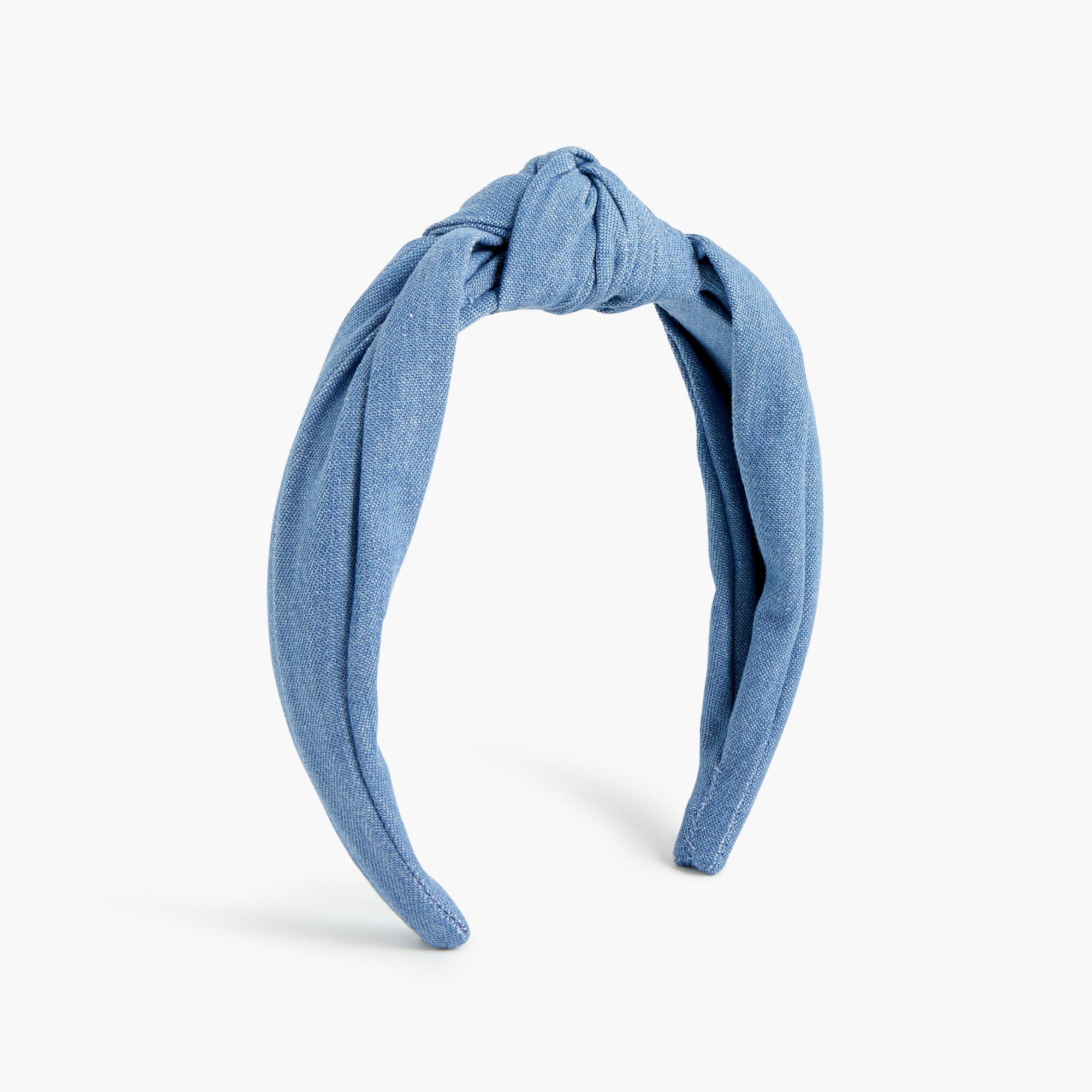 womens Chambray knot headband