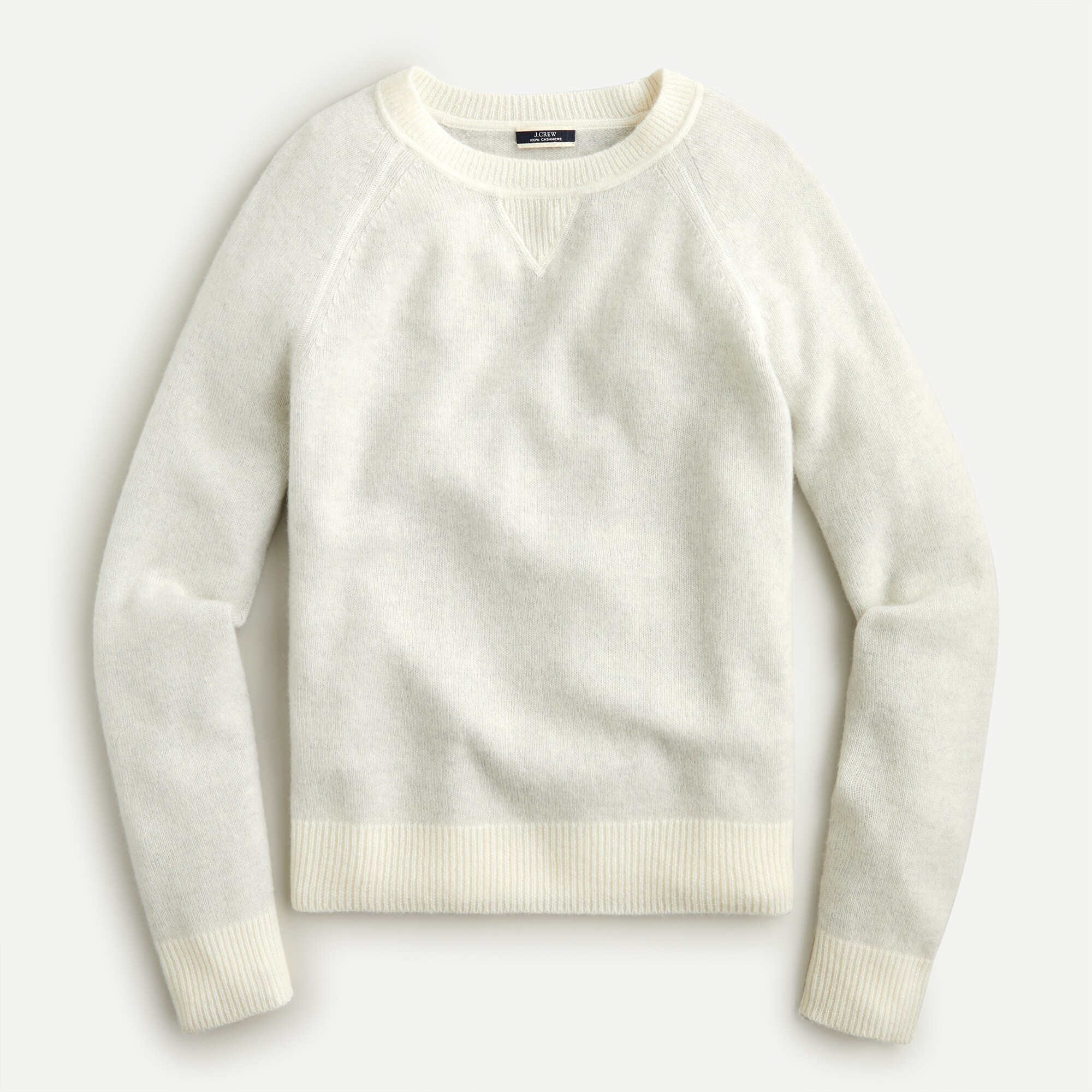 Reversible cashmere crewneck sweatshirt