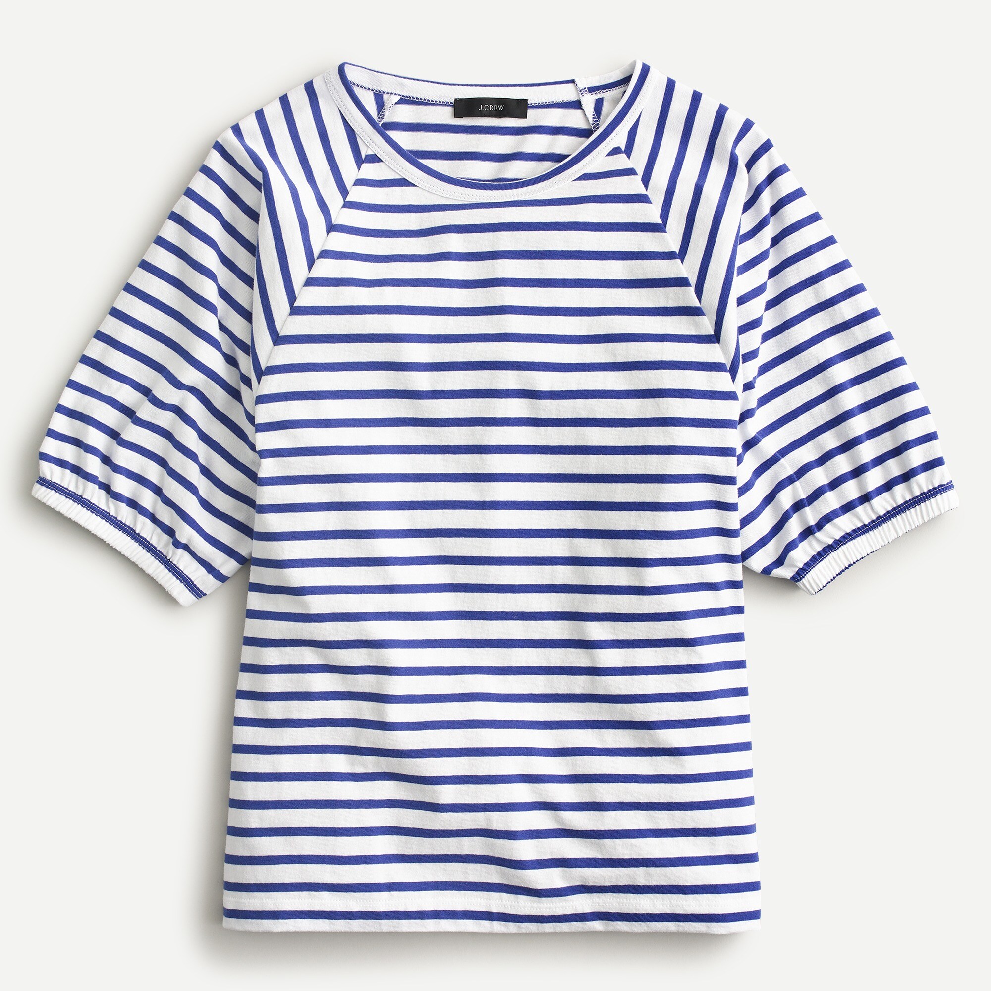 J.Crew Puff sleeve T shirt In Stripe For Women