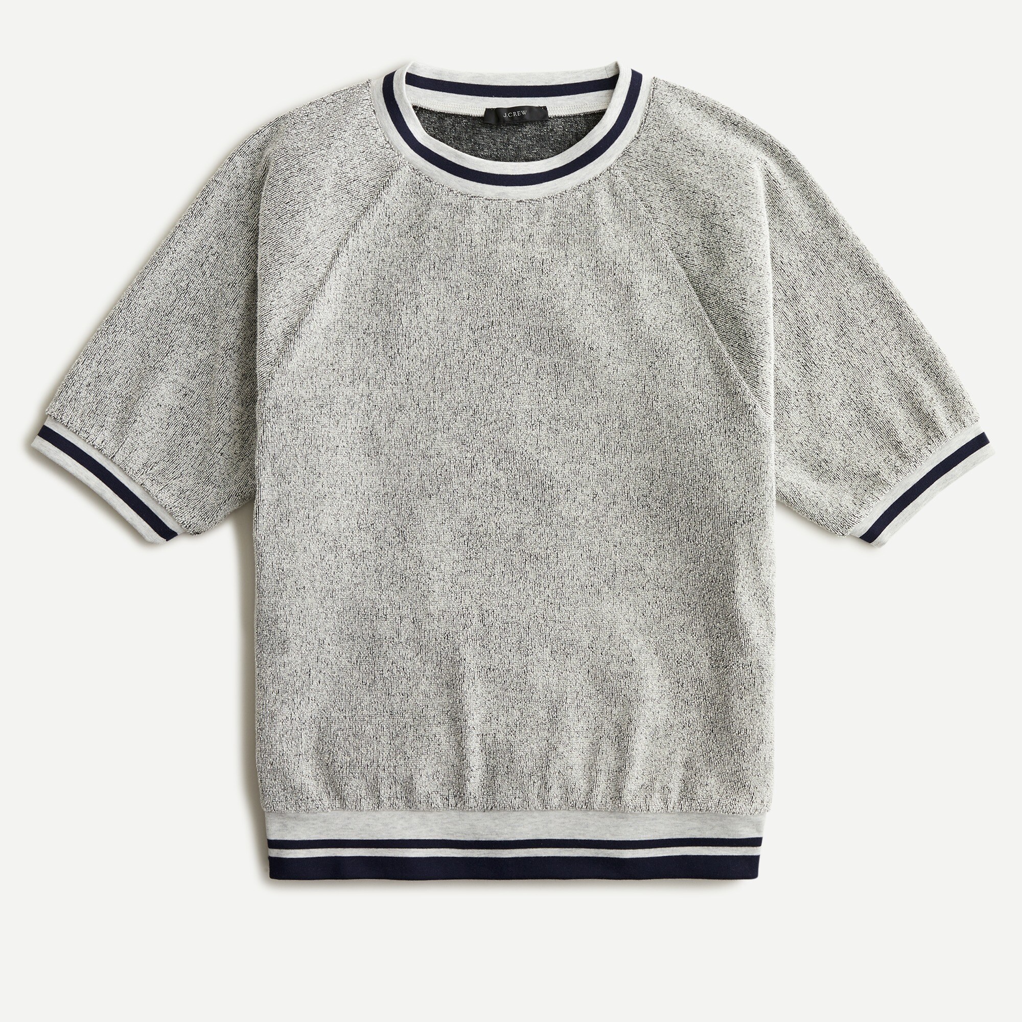 Towel terry short-sleeve sweatshirt