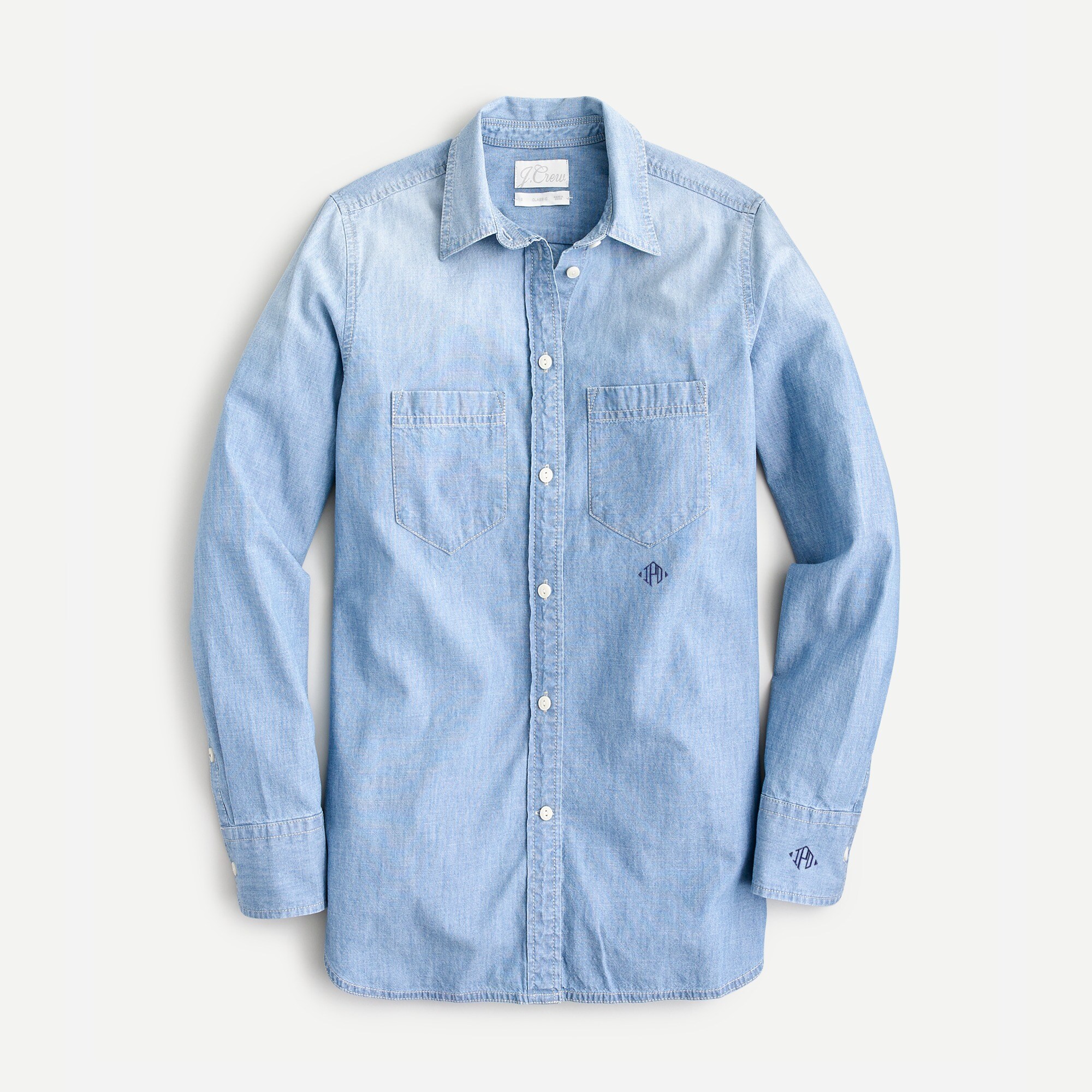 Classic-fit chambray shirt
