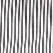 Petite slim-fit stretch cotton poplin shirt in stripe BLACK