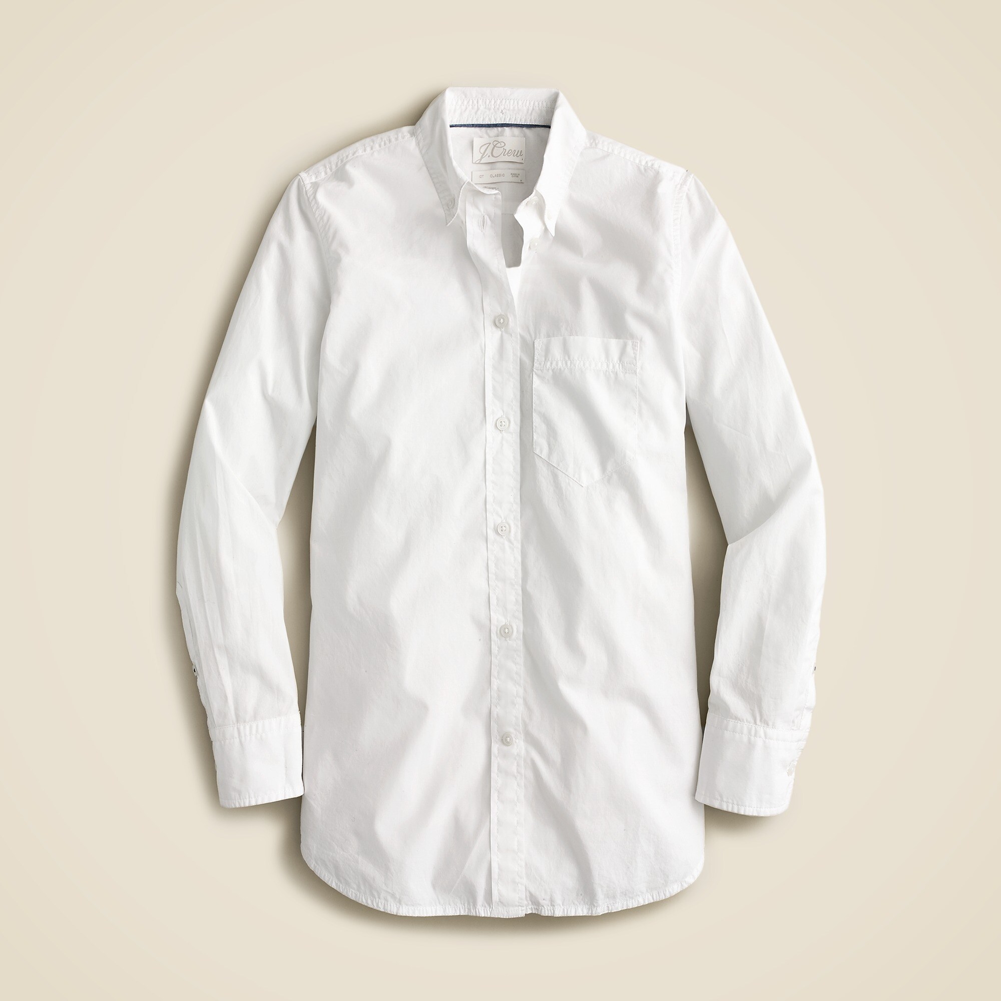 Tall classic-fit washed cotton poplin shirt