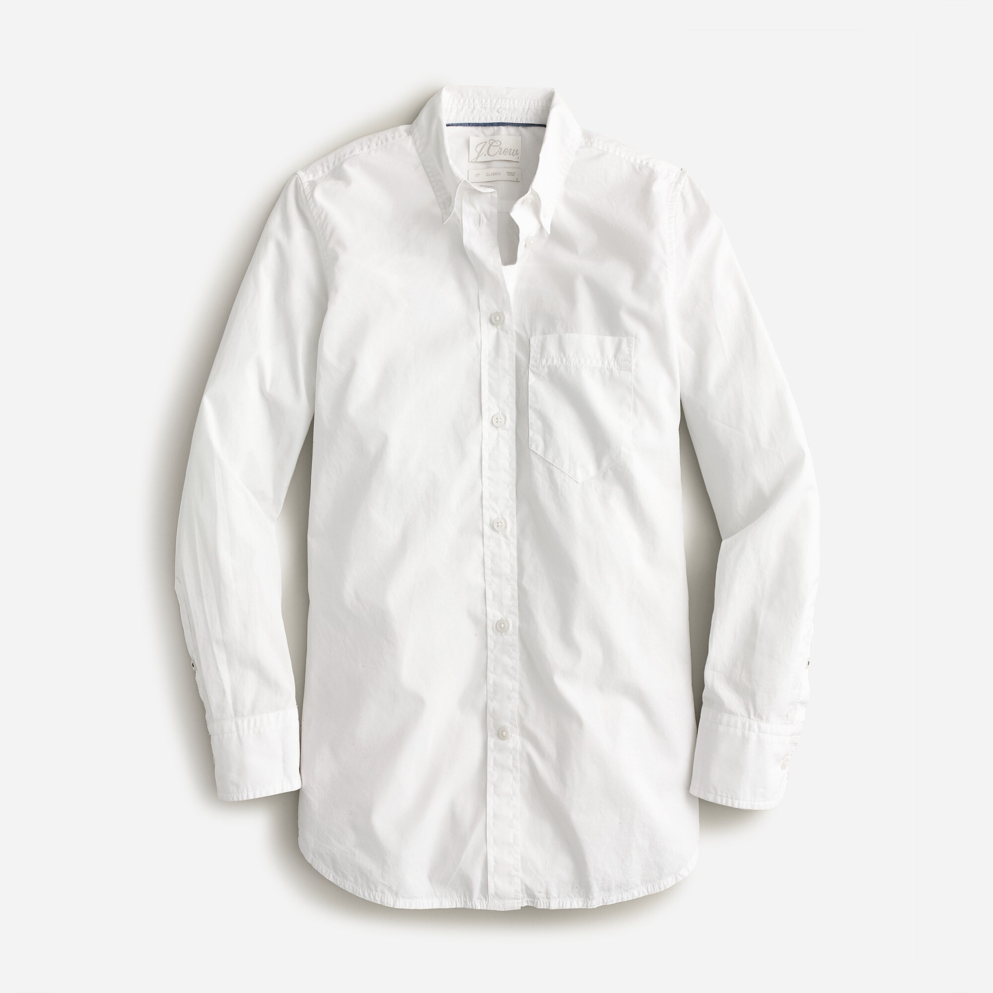  Classic-fit washed cotton poplin shirt